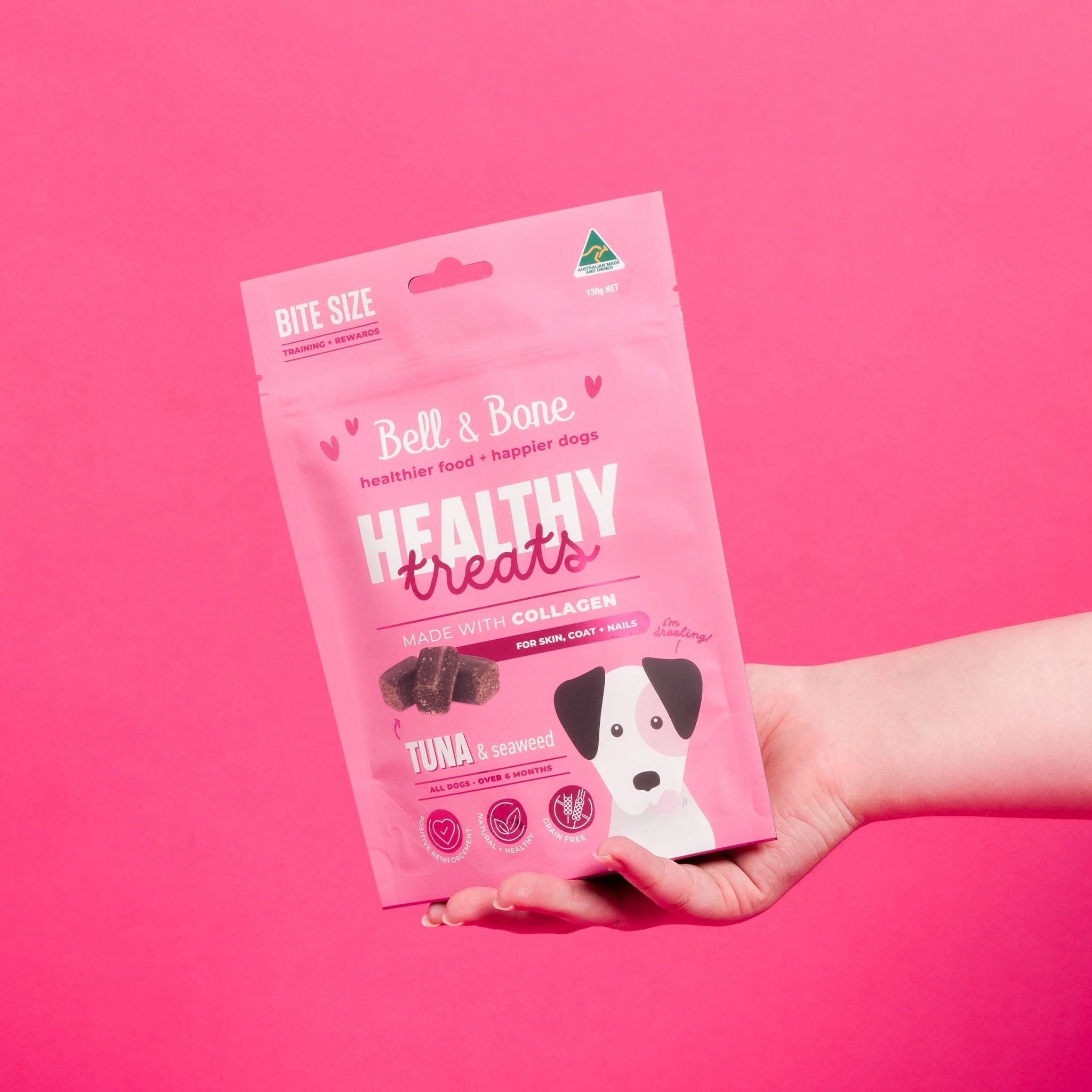 Bell and Bone Healthy Dog Treats Tuna & Seaweed for Skin, Coat and Nails