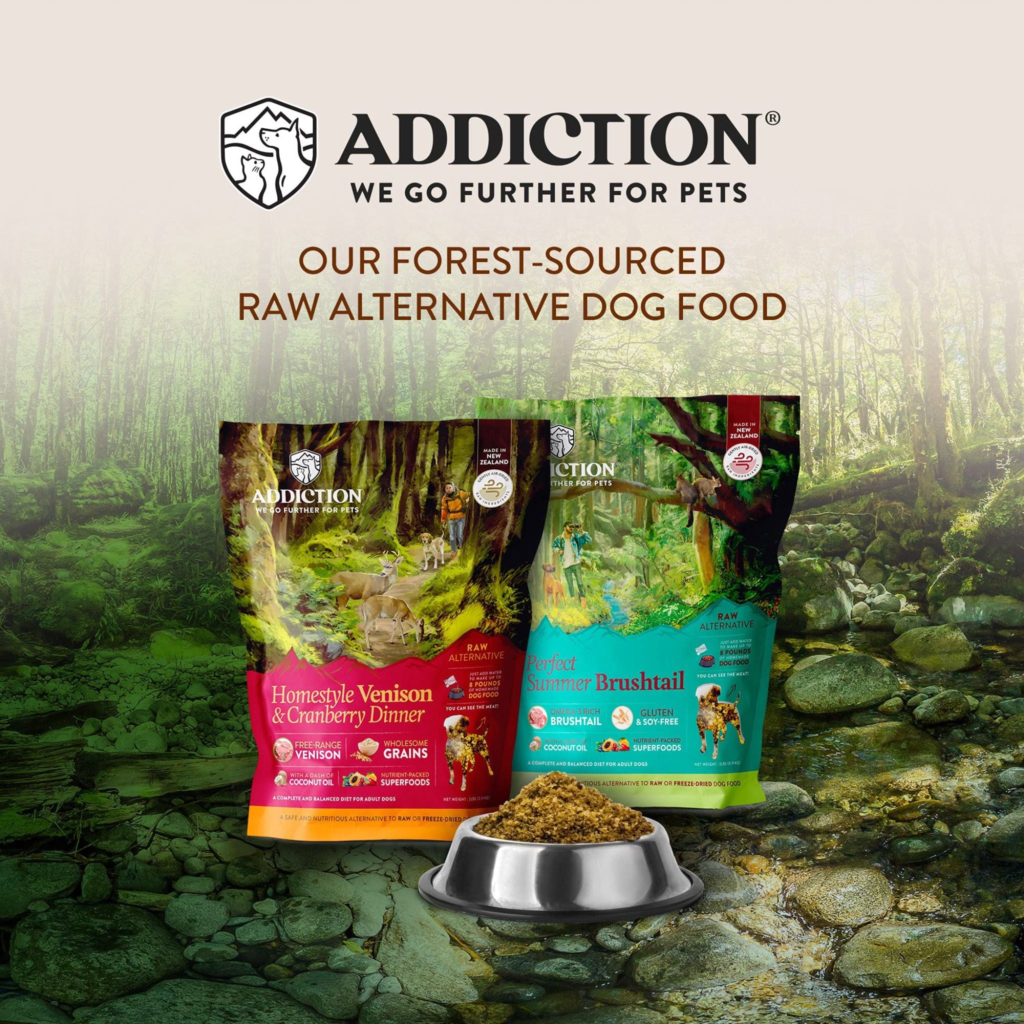 ADDICTION Perfect Summer Brushtail Raw Alternative Dog Food