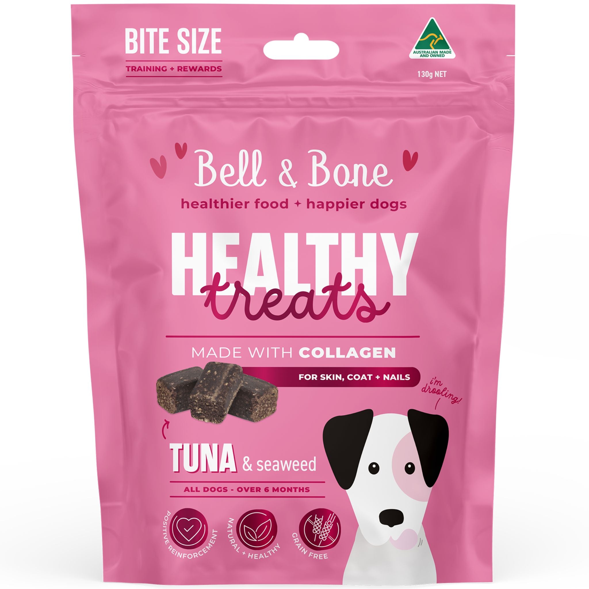 Bell and Bone Healthy Dog Treats Tuna & Seaweed for Skin, Coat and Nails