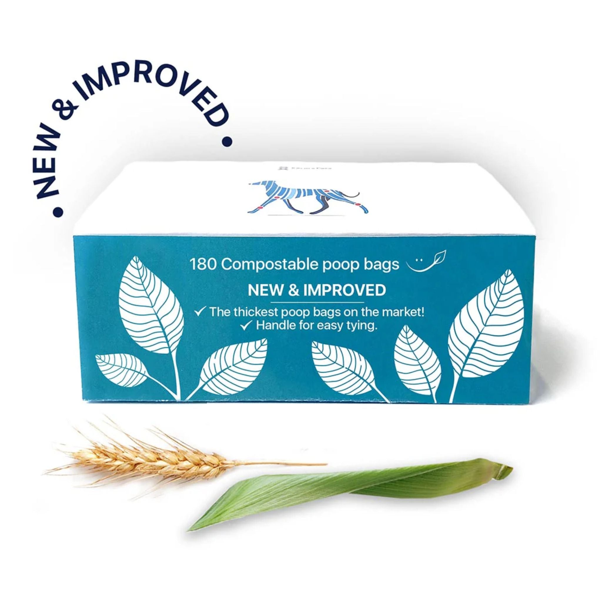 Korure Pets Compostable Dog Poop Bags with Handle