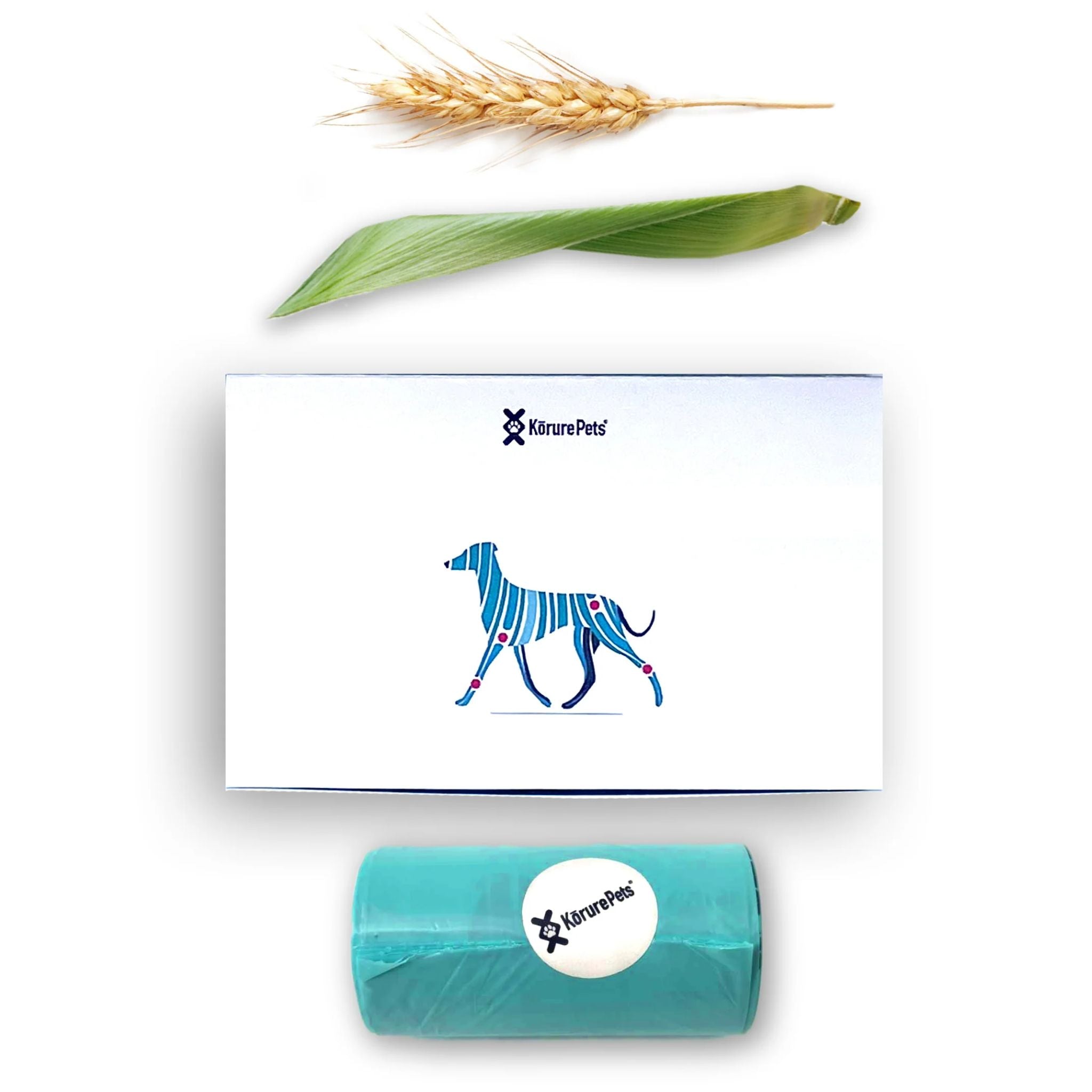 Korure Pets Compostable Dog Poop Bags with Handle