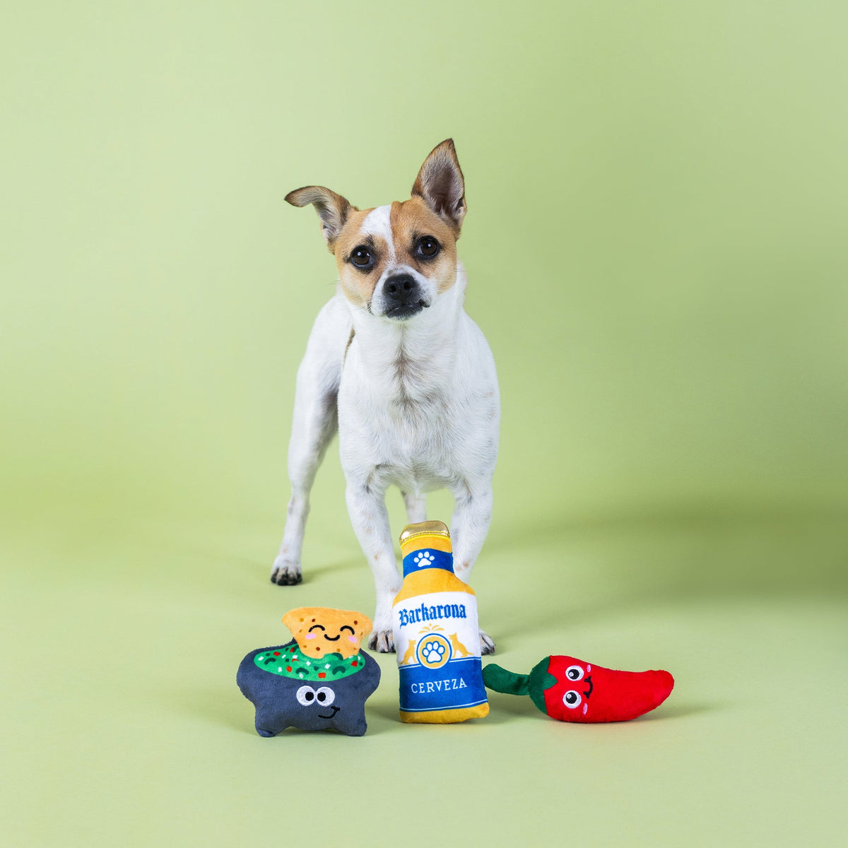 Fringe Studio Plush Dog Toy Set - Happy Hour — detail