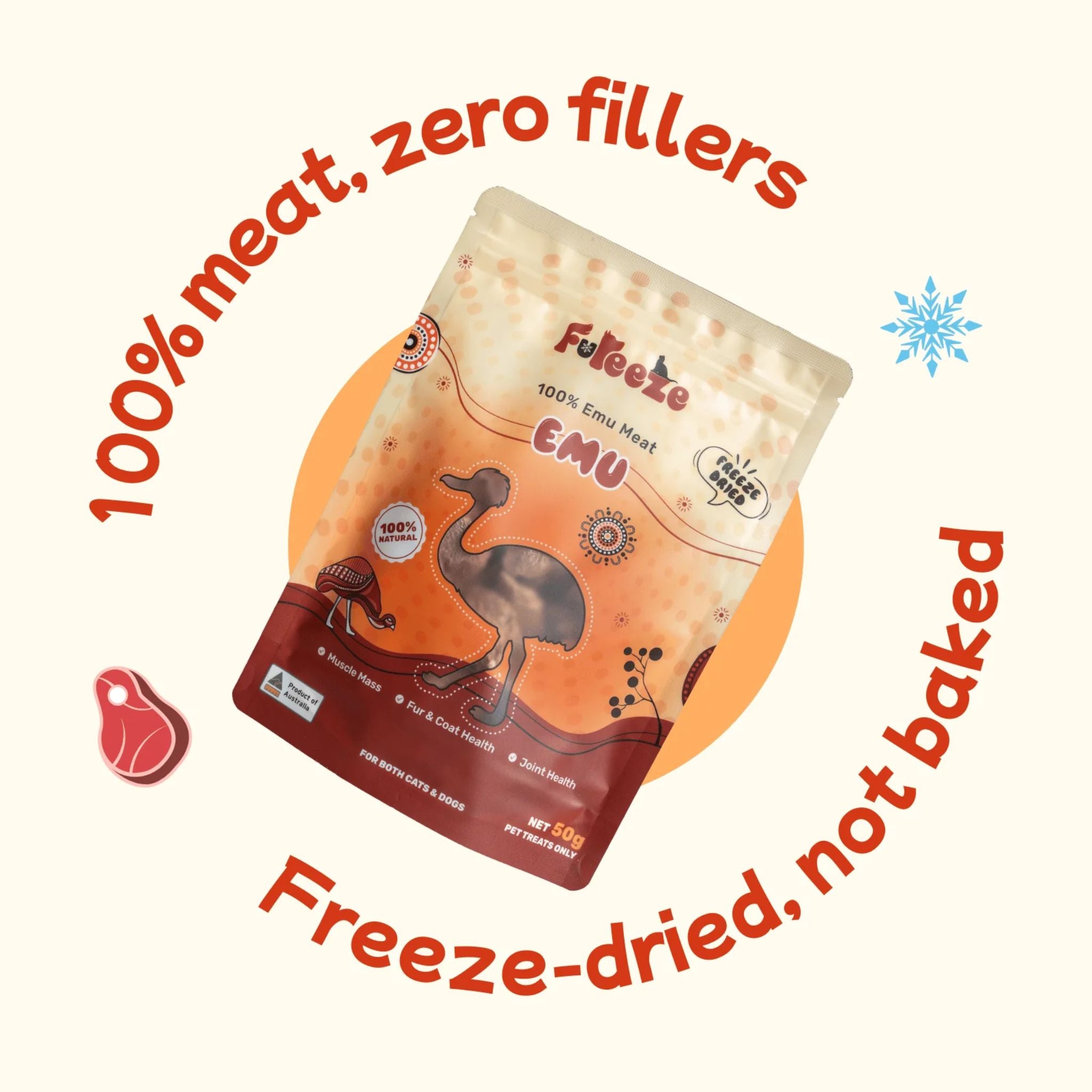 FuReeze Emu Freeze Dried Pet Treats