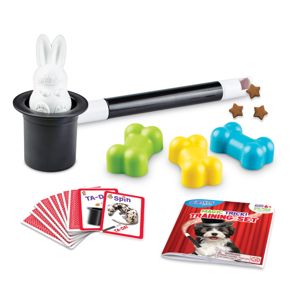 Brightkins Magic Trick interactive dog training set with props