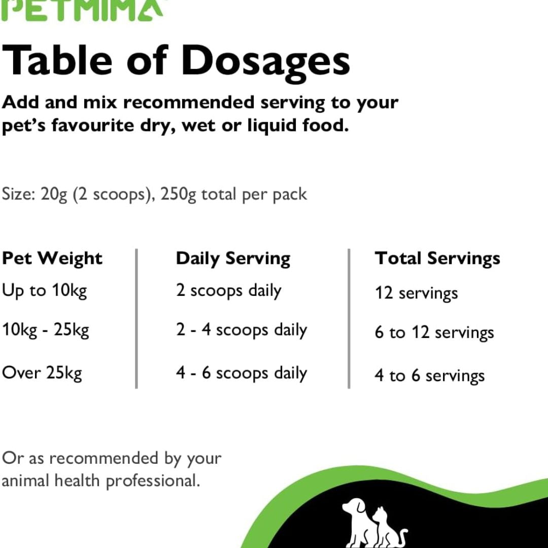 PETMIMA Vitality Boost +Nad & Goats Milk Powder | PeekAPaw Pet Supplies