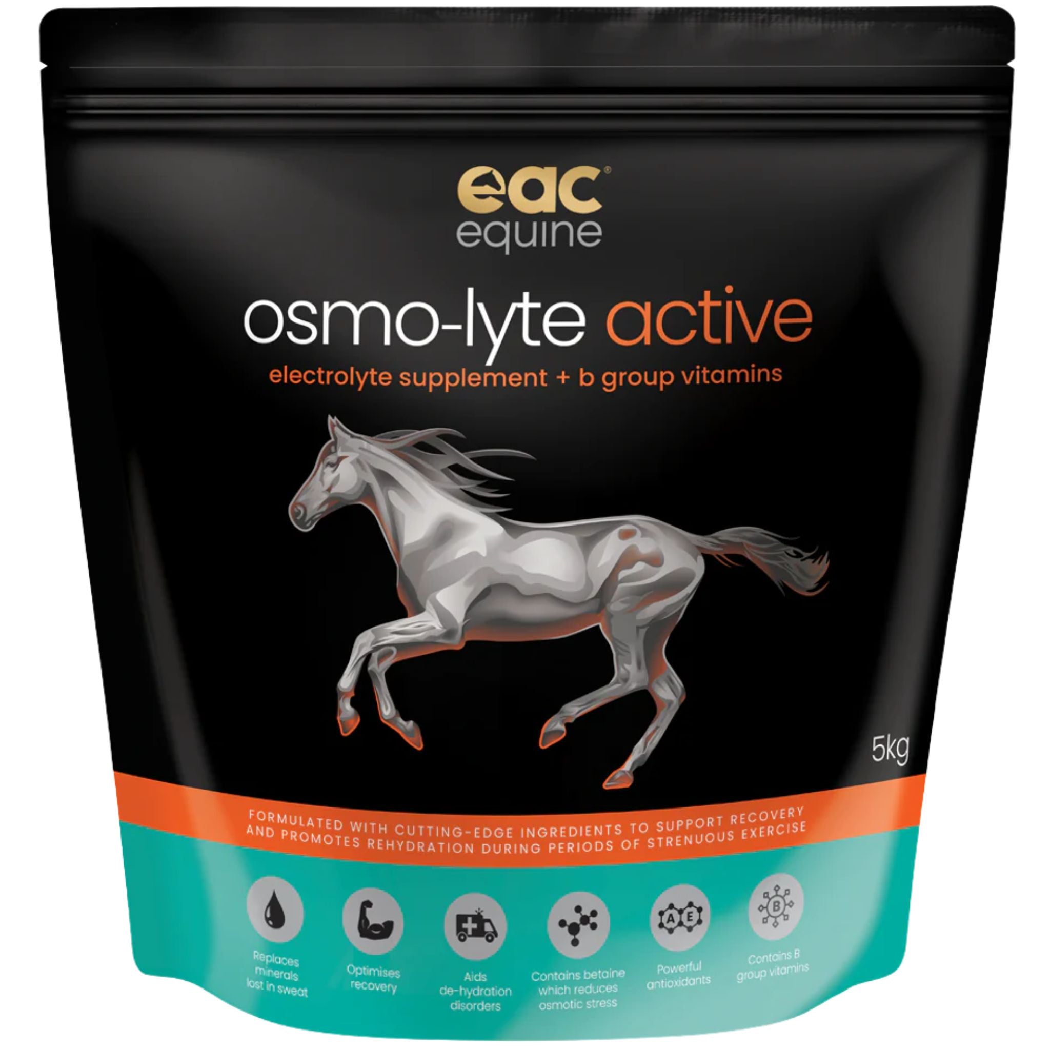 EAC Animal Care osmo-lyte active - Electrolyte Supplement + B-Group Vitamins for Horses