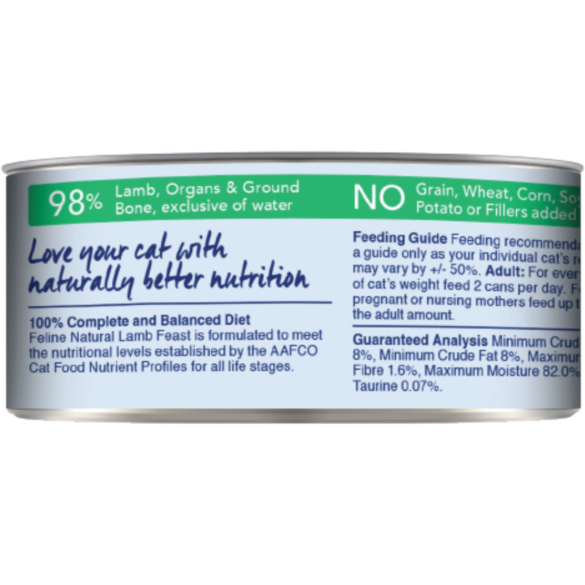 Feline Natural Canned Lamb Feast