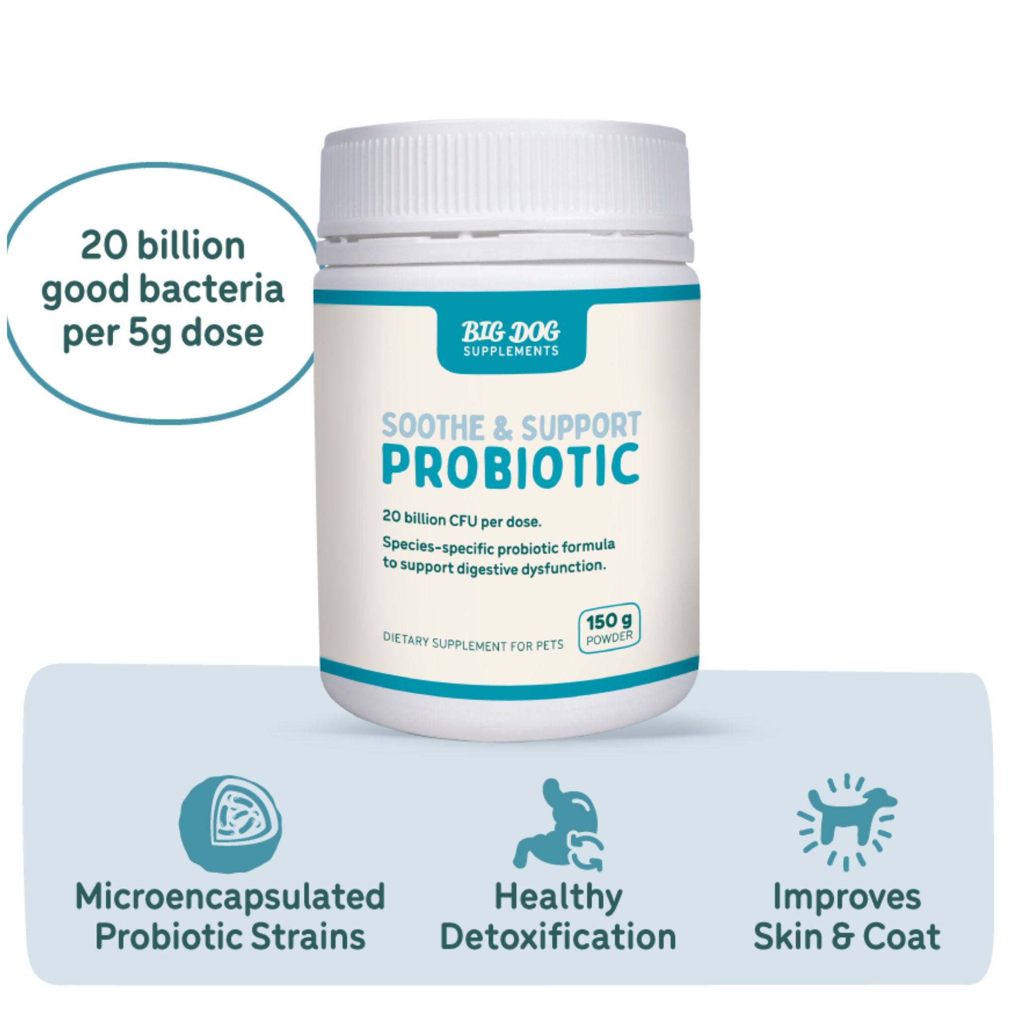 Big Dog Soothe & Support Probiotics for Pets