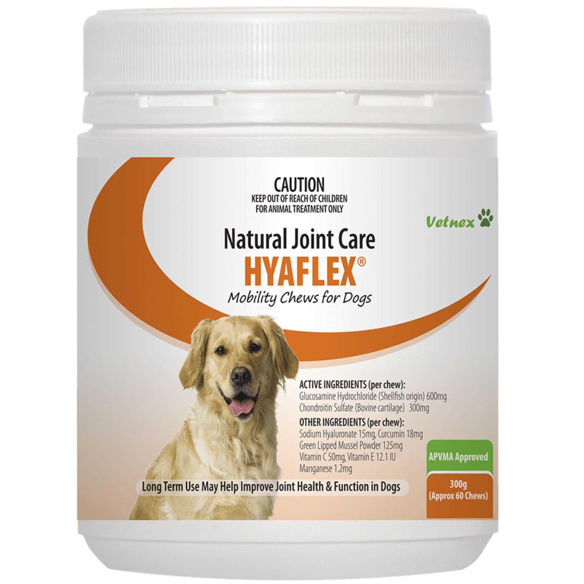 Vetnex Hyaflex Mobility Natural Joint Care Chews for Dogs