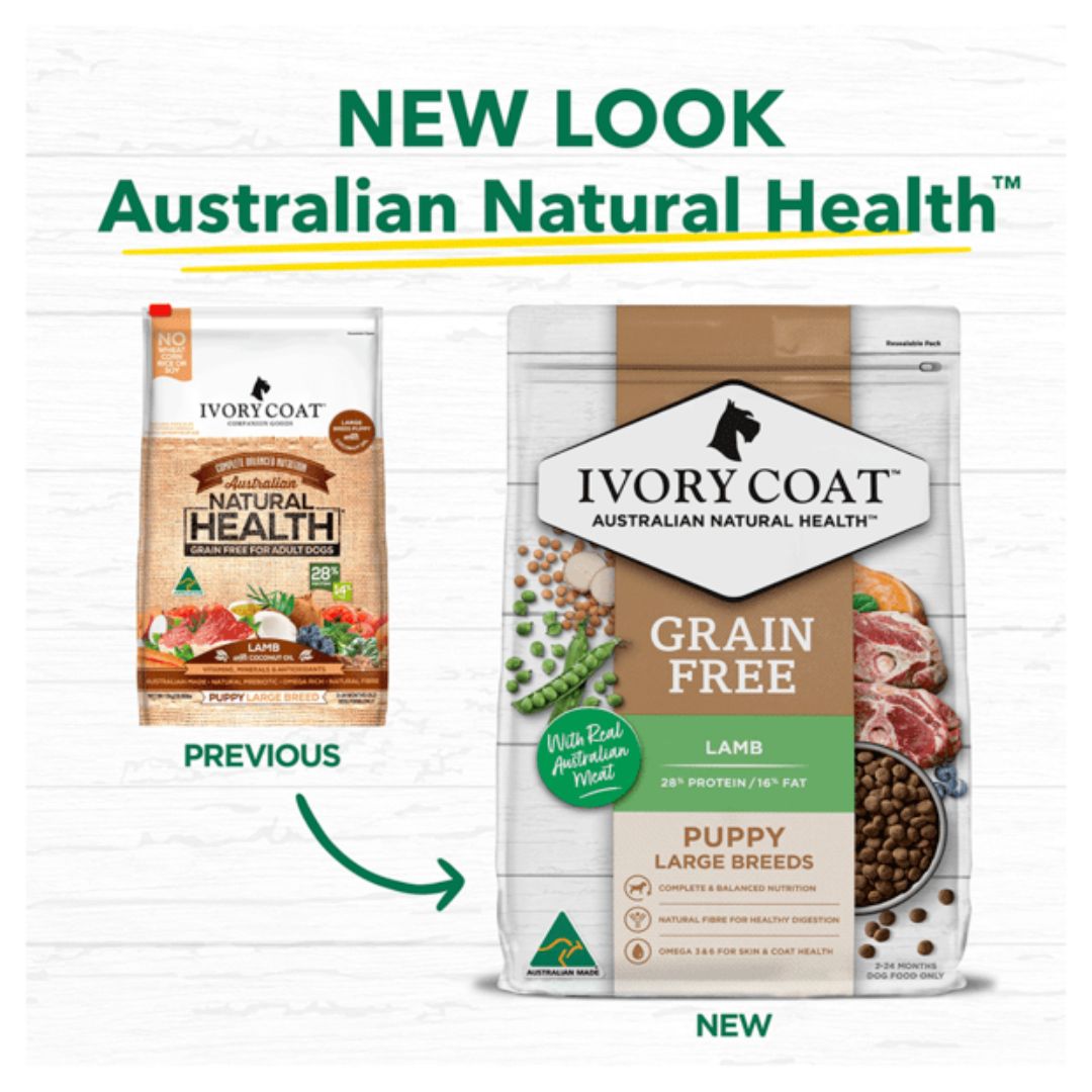 Ivory Coat Grain Free Puppy Large Breed Dry Dog Food Lamb