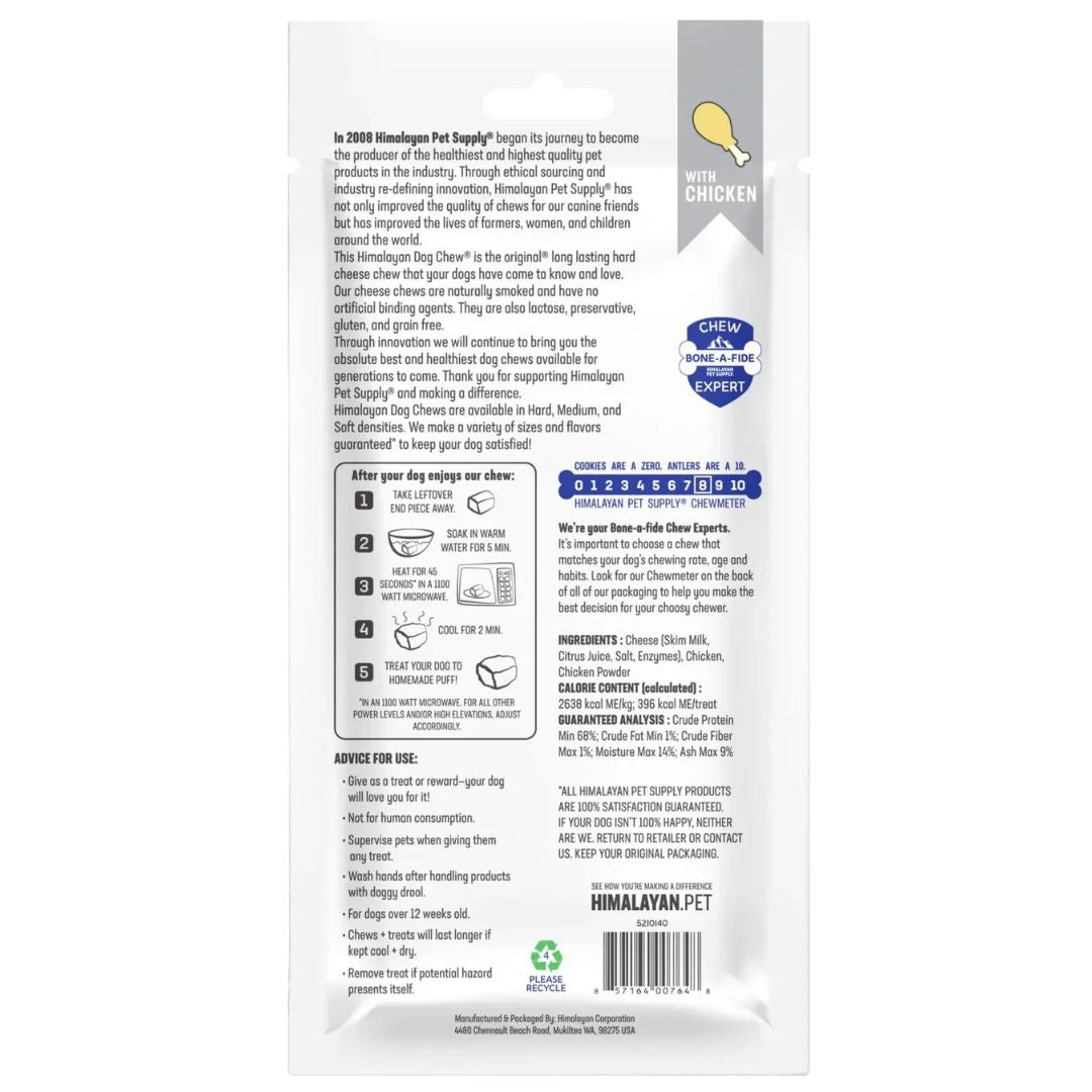 Himalayan Dog Chew - Chicken - XLarge | PeekAPaw Pet Supplies
