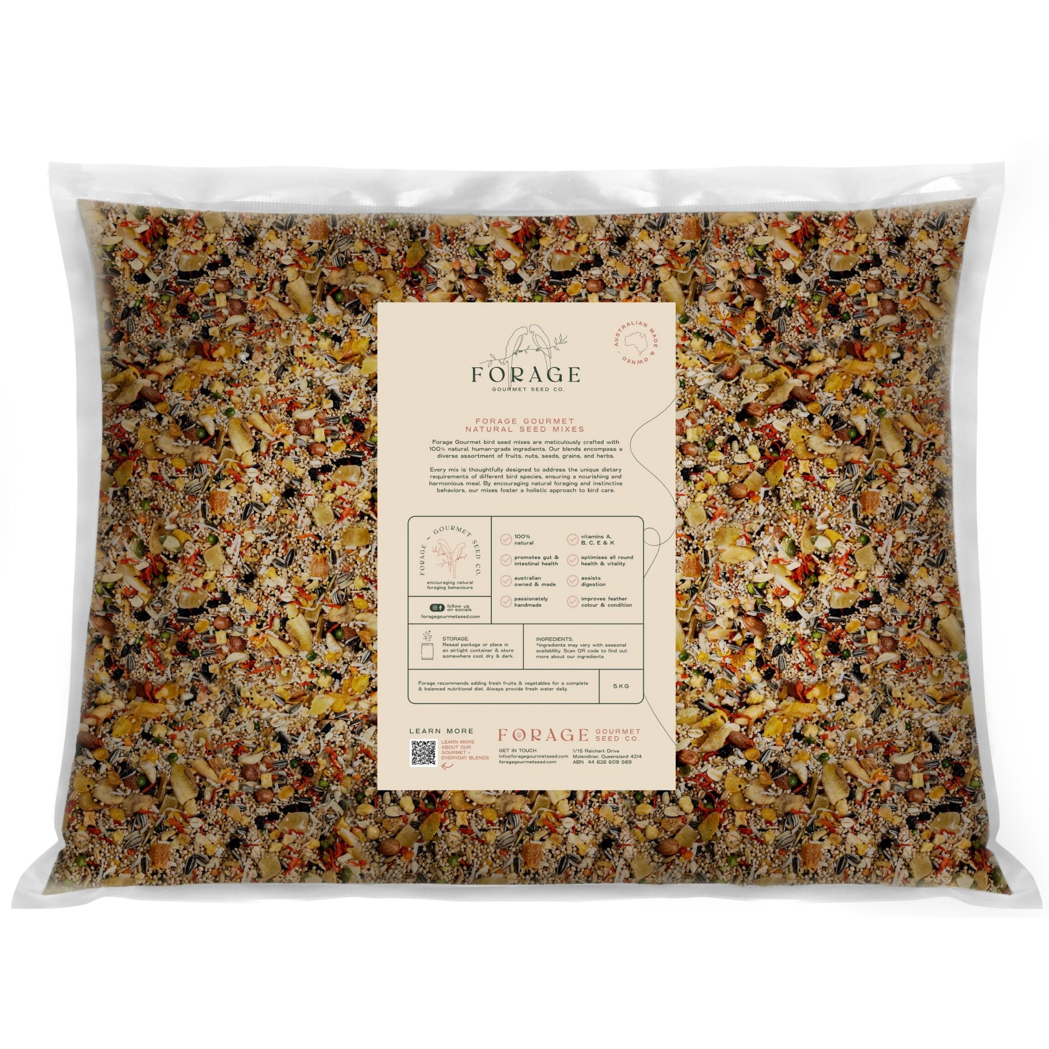 Forage Gourmet Bird Seed - Conure & Quaker