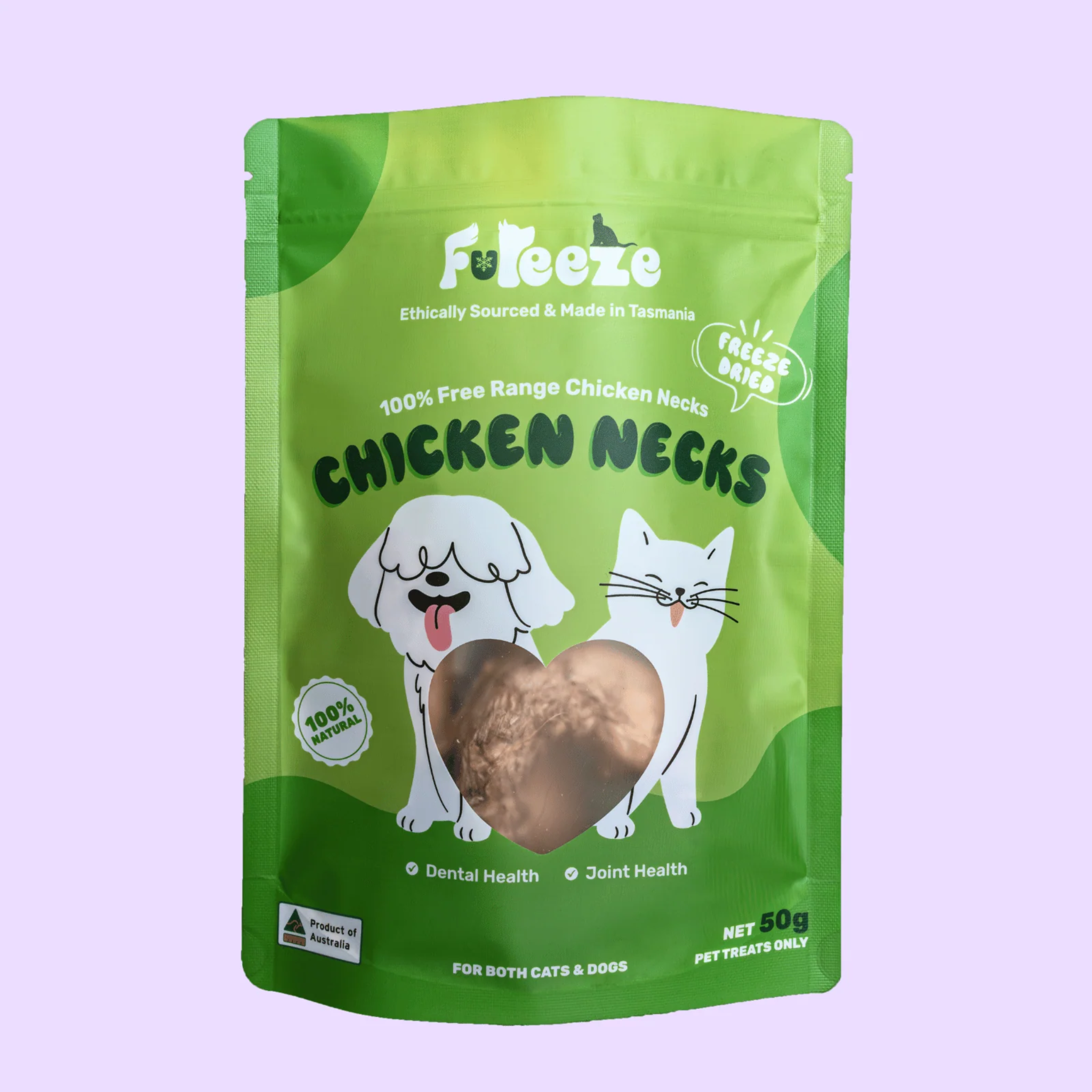 FuReeze Chicken Necks Freeze Dried Pet Treats