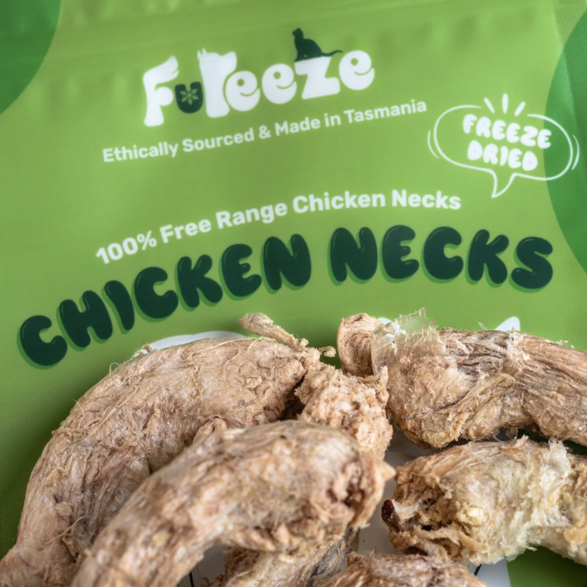 FuReeze Chicken Necks Freeze Dried Pet Treats