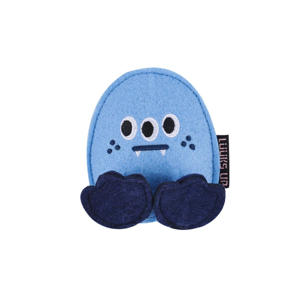 LUUKSUP Monster Catnip Toy - 3 Eye Blue