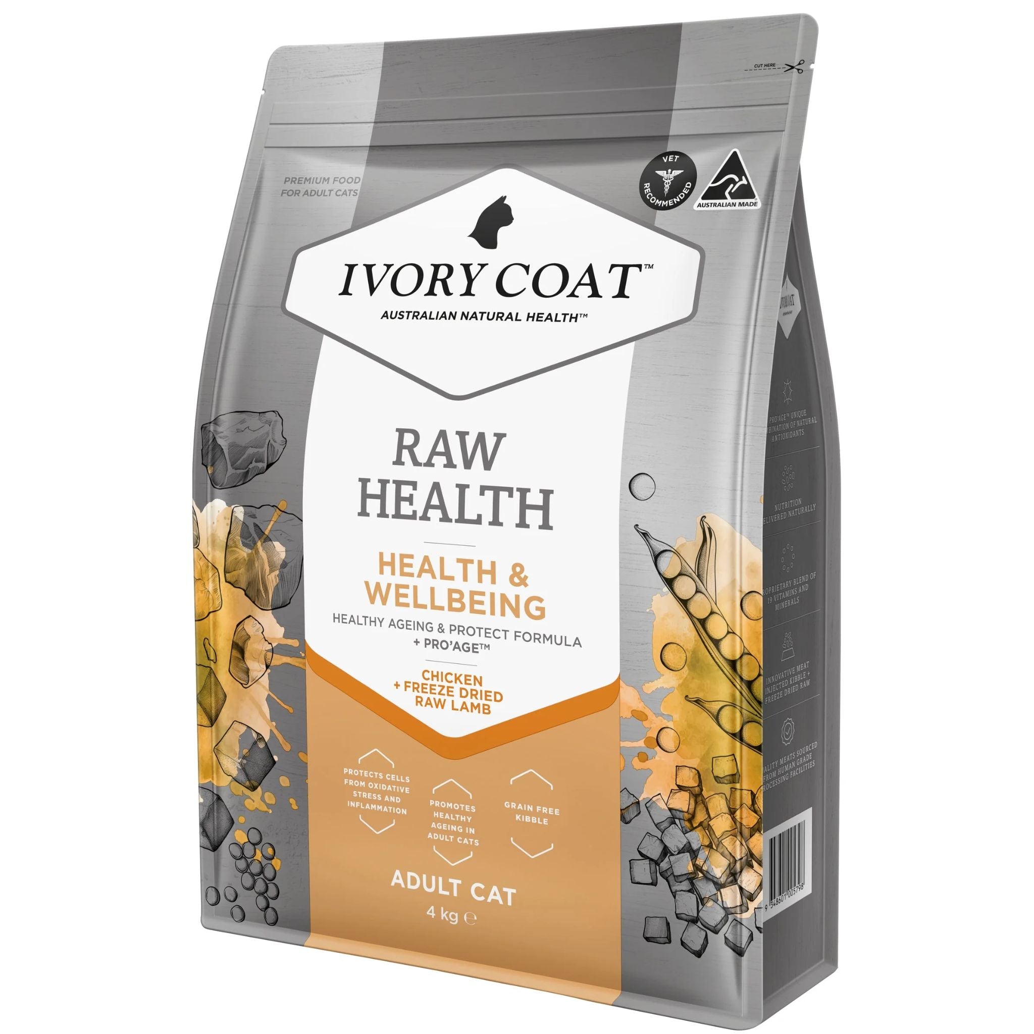 Ivory Coat Raw Health Adult Dry Cat Food Health & Wellbeing