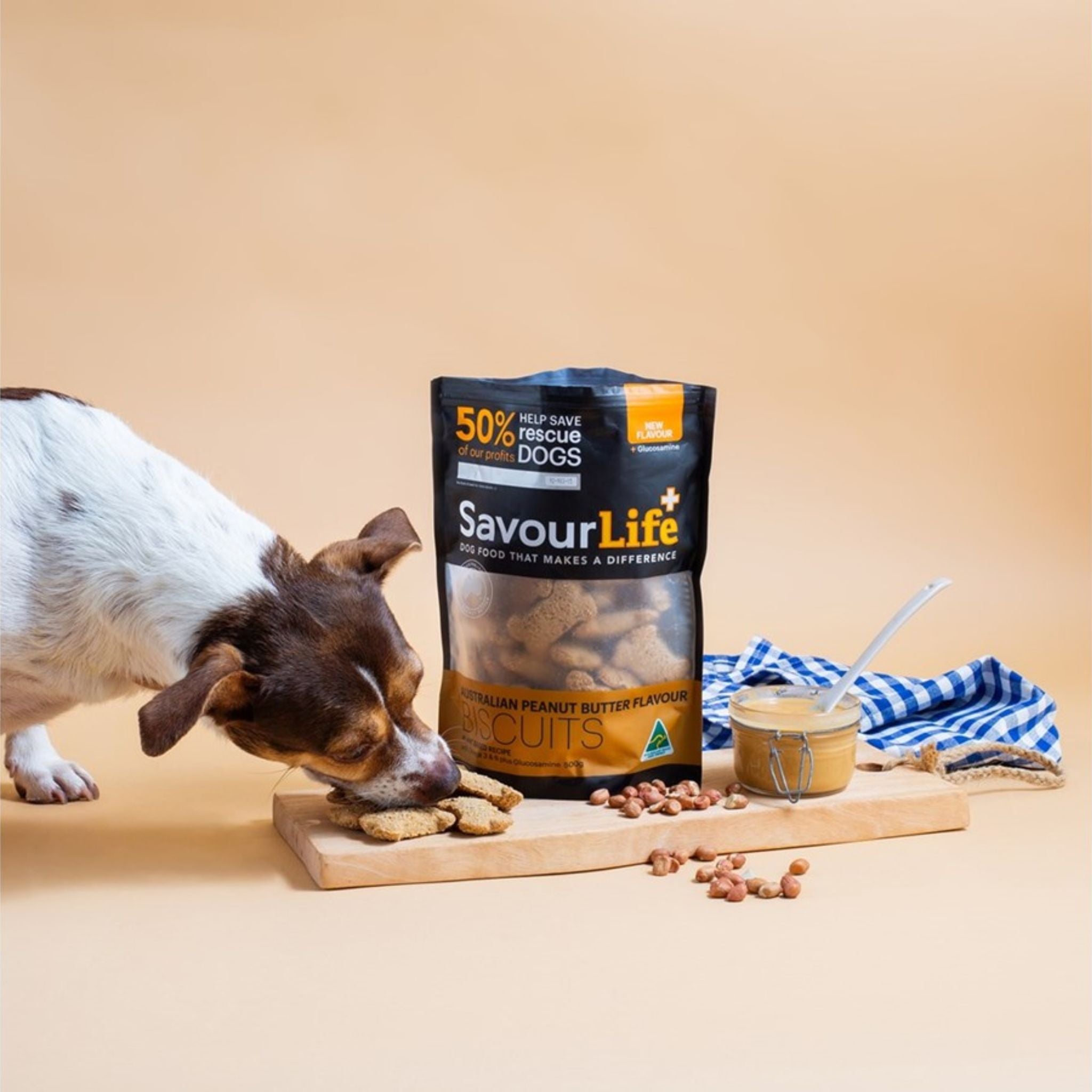 SavourLife Australian Peanut Butter Flavour Biscuits for Dogs