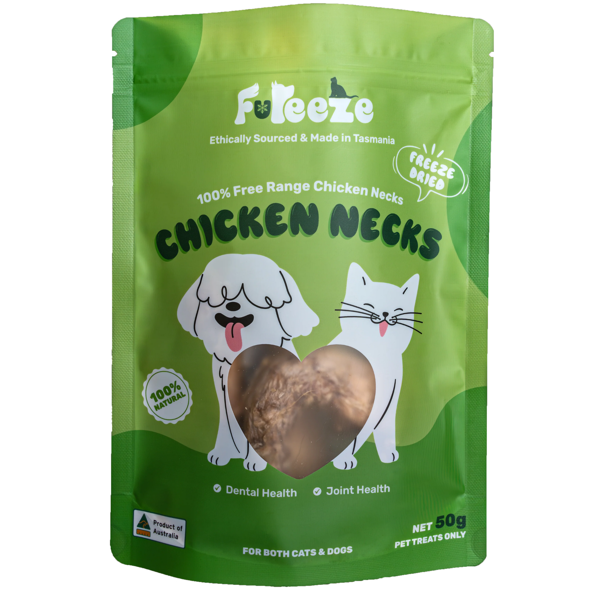 FuReeze Chicken Necks Freeze Dried Pet Treats
