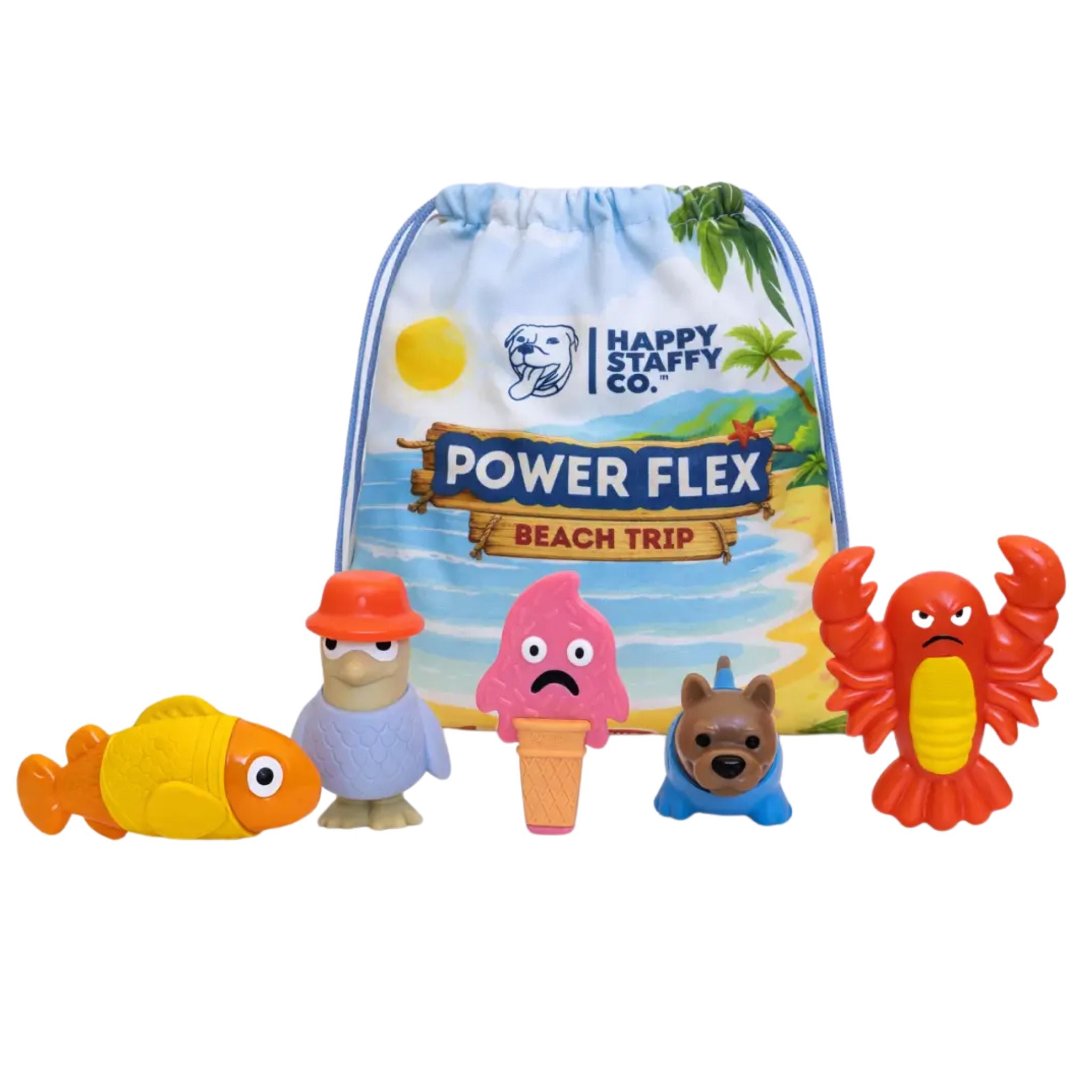 Happy Staffy Co Powerflex Beach Trip Dog Toy