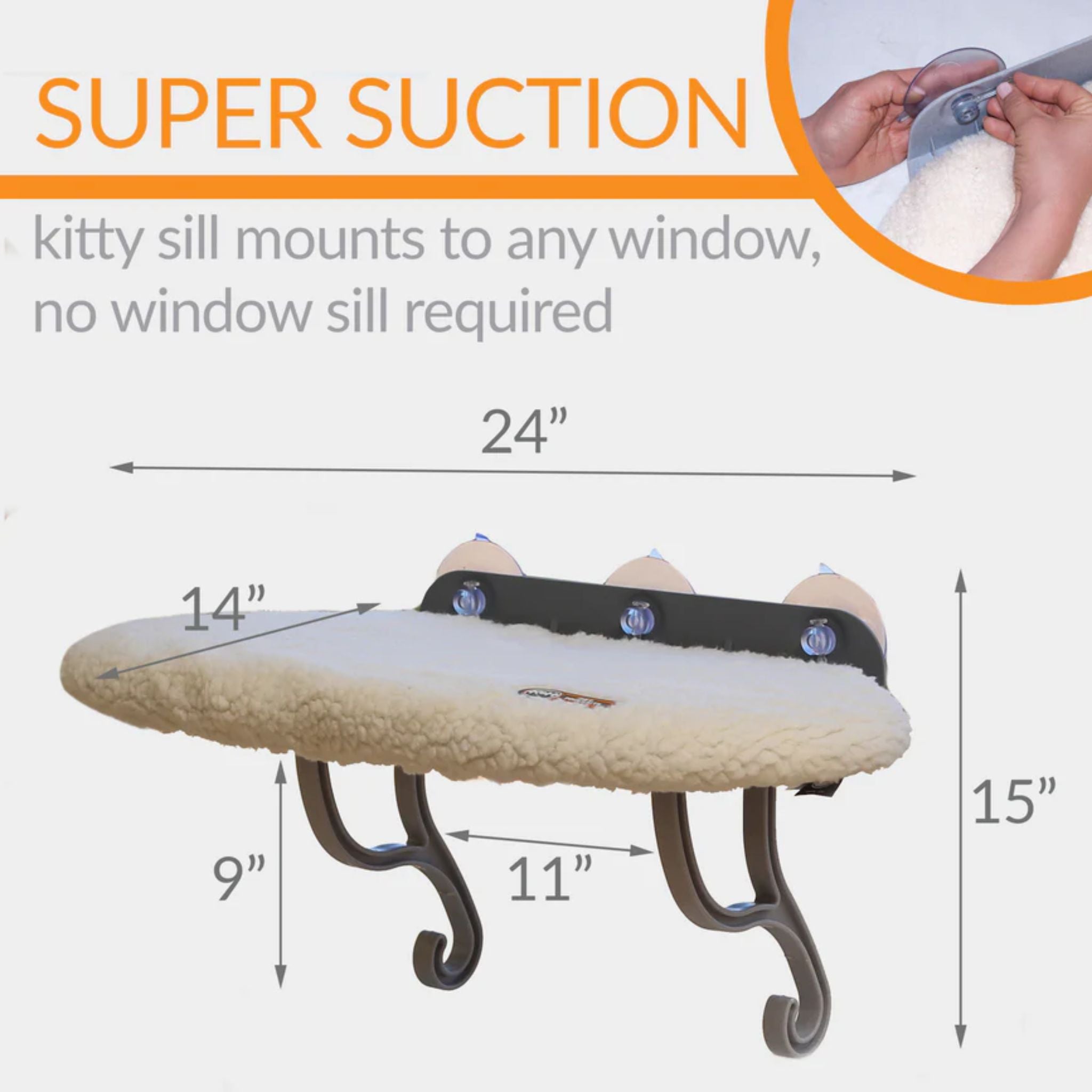 K&H Kitty Sill Mount Fleece