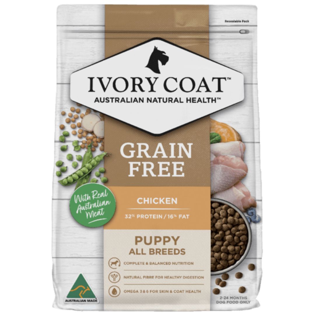 Ivory Coat Grain Free Puppy All Breeds Dry Dog Food Chicken