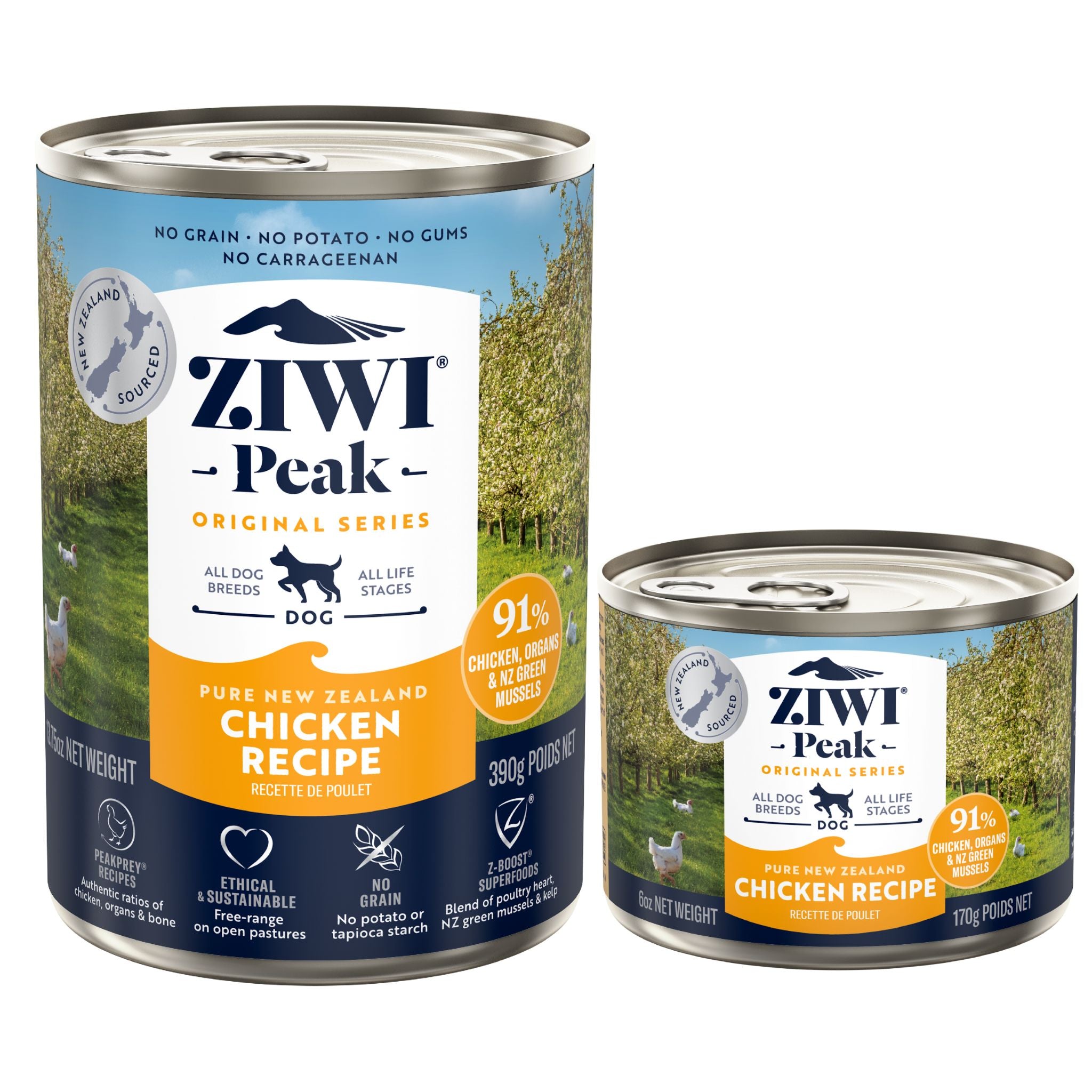 ZIWI Peak Canned Dog Food Cans Chicken High-Protein | PeekAPaw