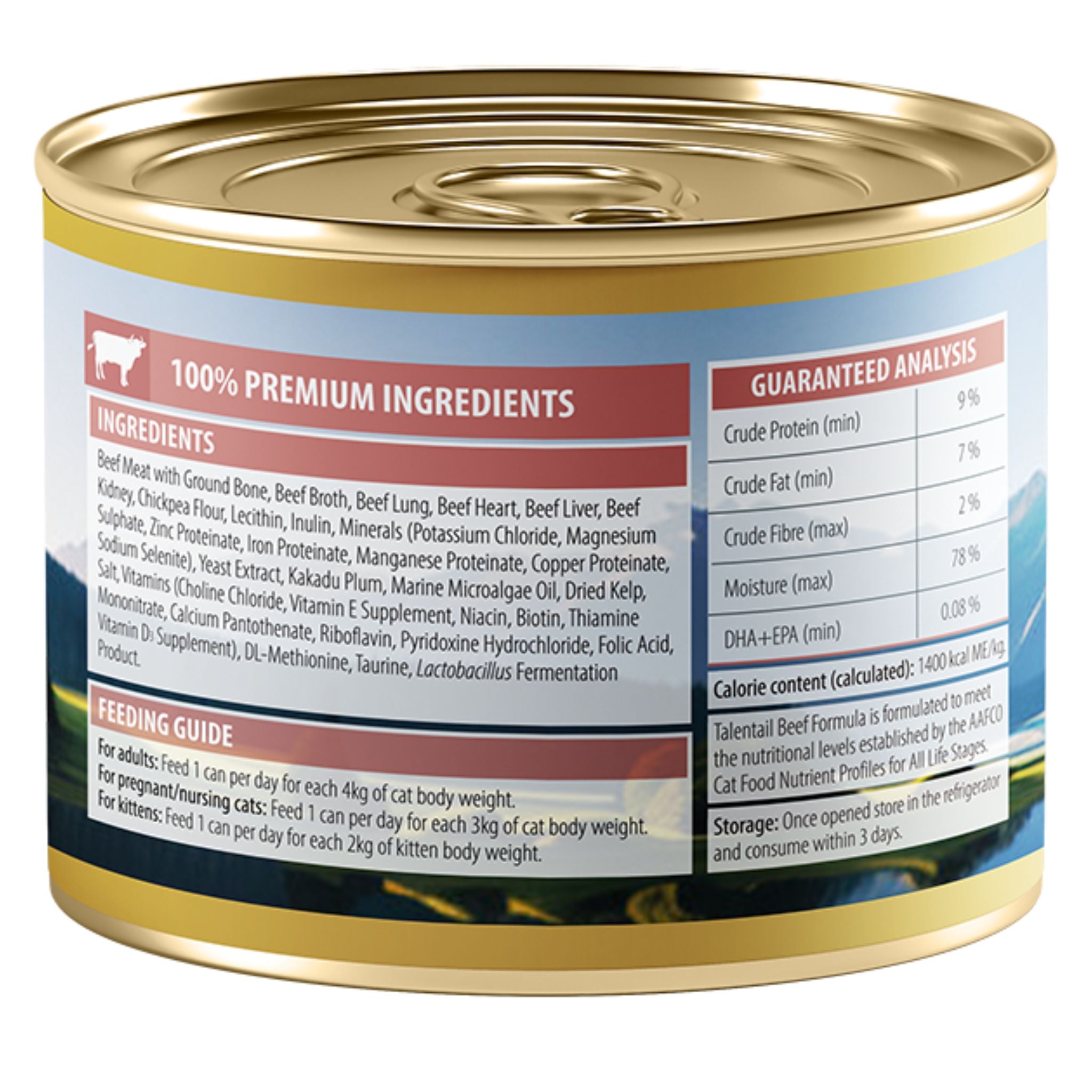 Talentail Ultimate Premium New Zealand Beef Wet Cat Food