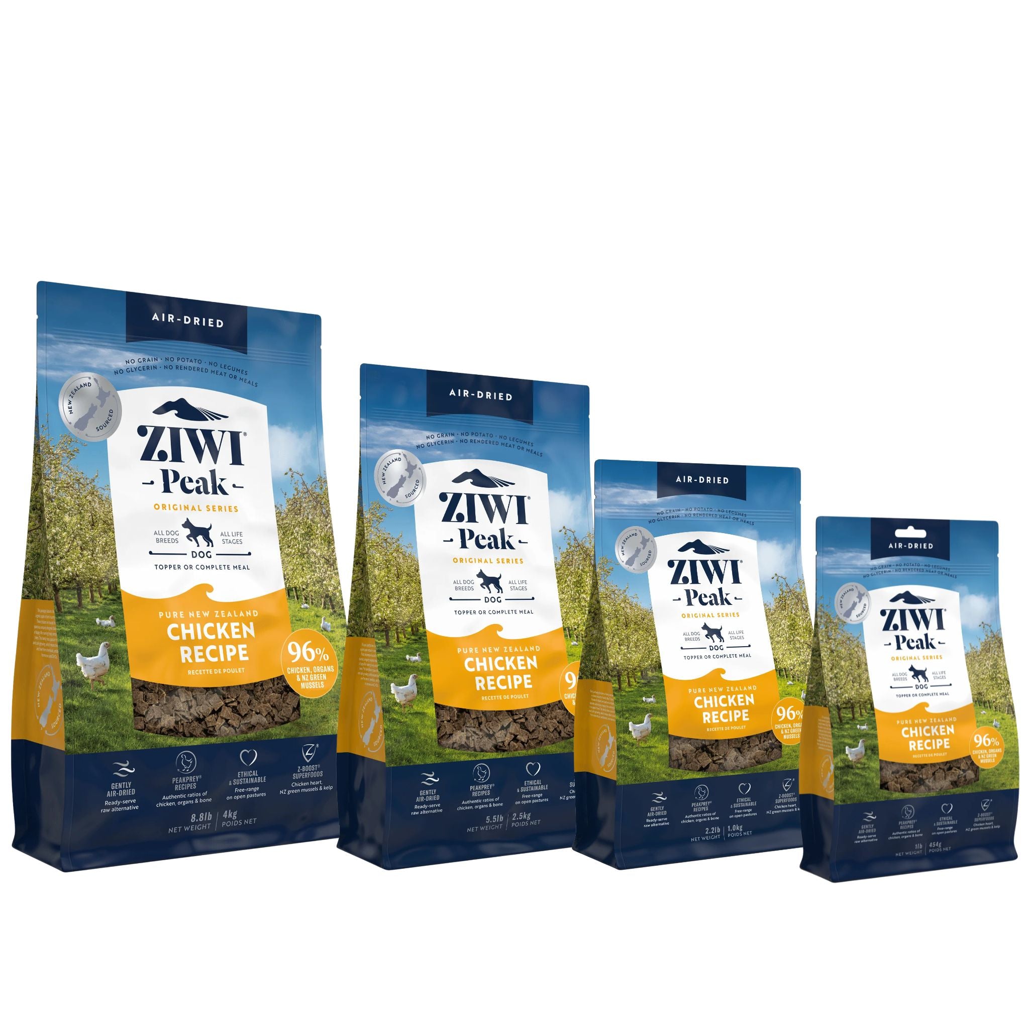 ZIWI Peak Dog Food Air Dried Free-Range Chicken | PeekAPaw Pet Supplies