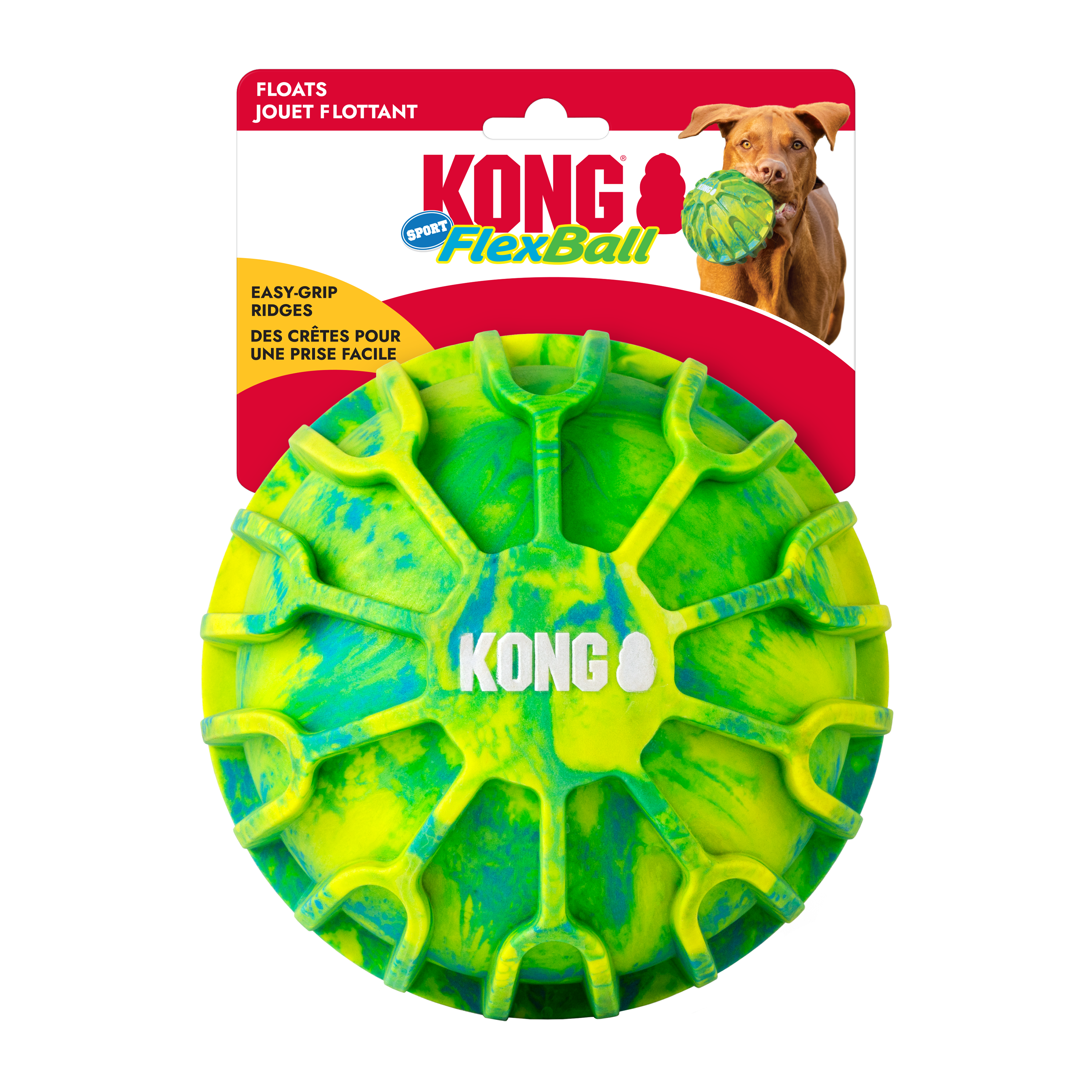 KONG Dog Toys Flexball Sport Ball in its retail pack