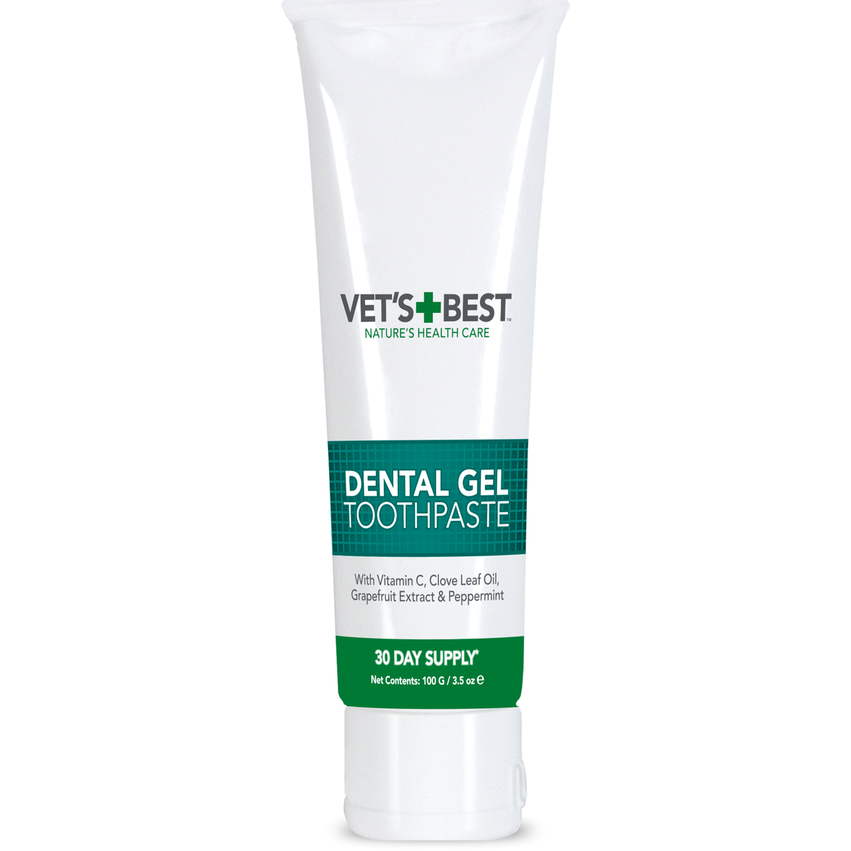 Vet's Best Dental Gel Toothpaste for dogs, front of the tube