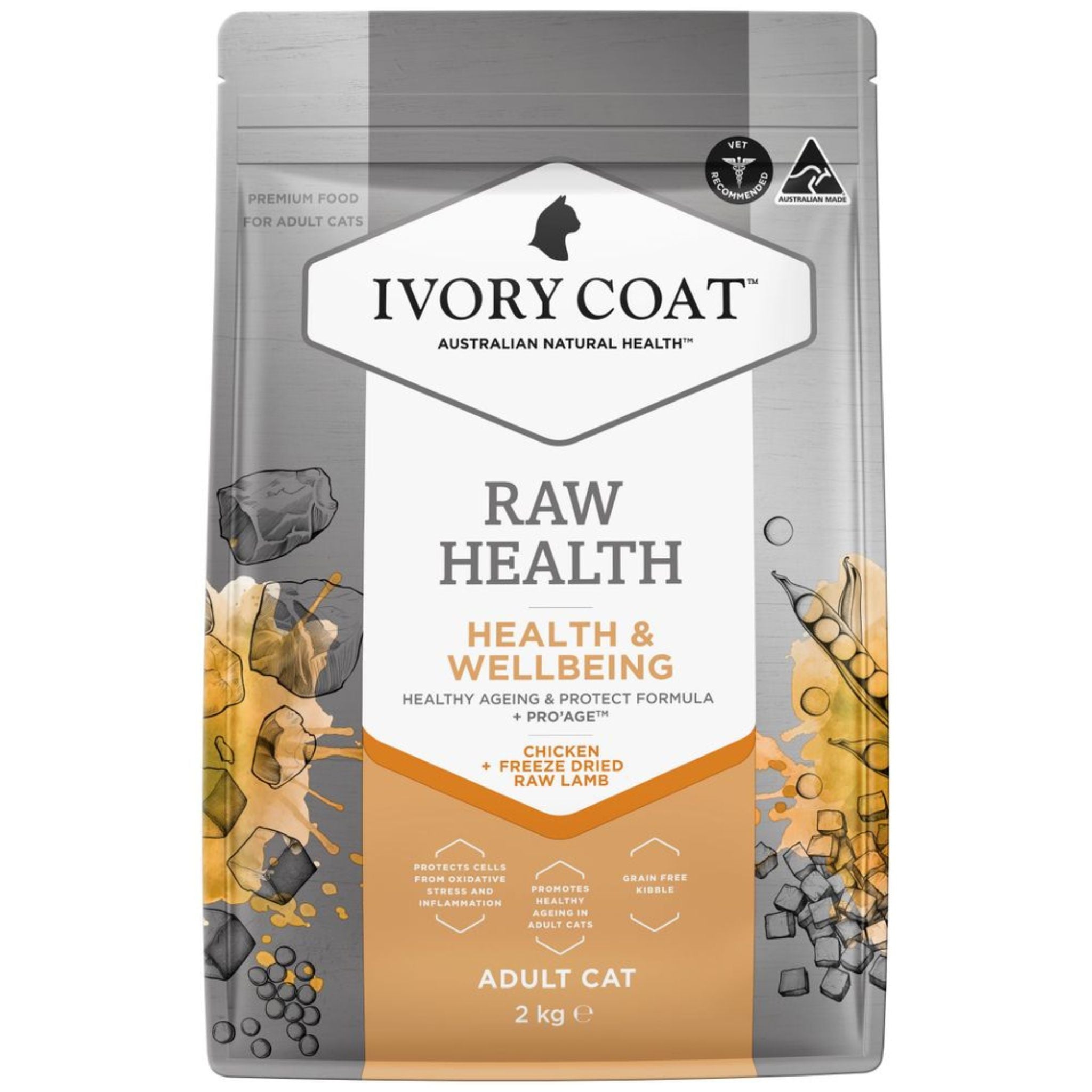 Ivory Coat Raw Health Adult Dry Cat Food Health & Wellbeing