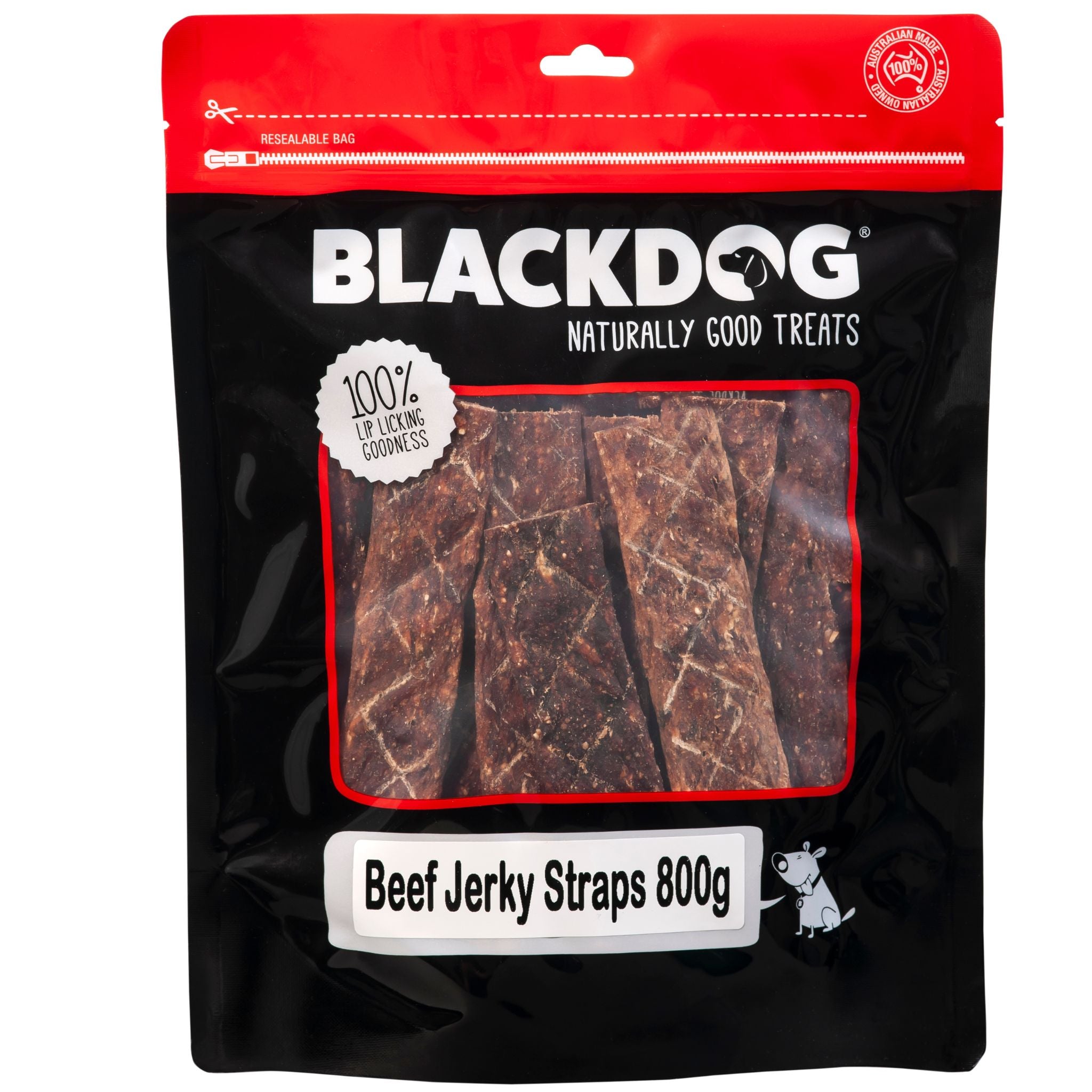 Blackdog Beef Jerky Straps Dog Treats