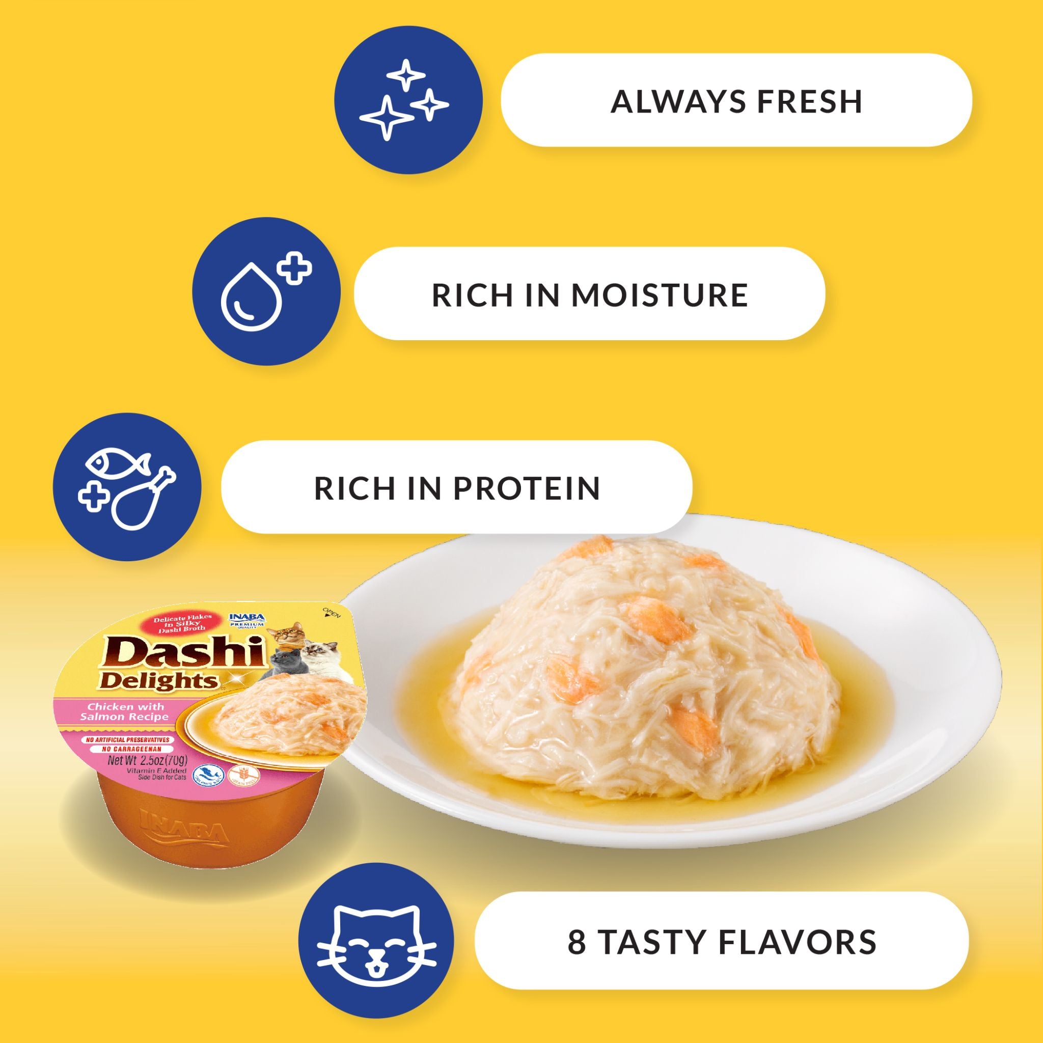 Inaba Cat Treat Dashi Delights Cup Chicken Variety