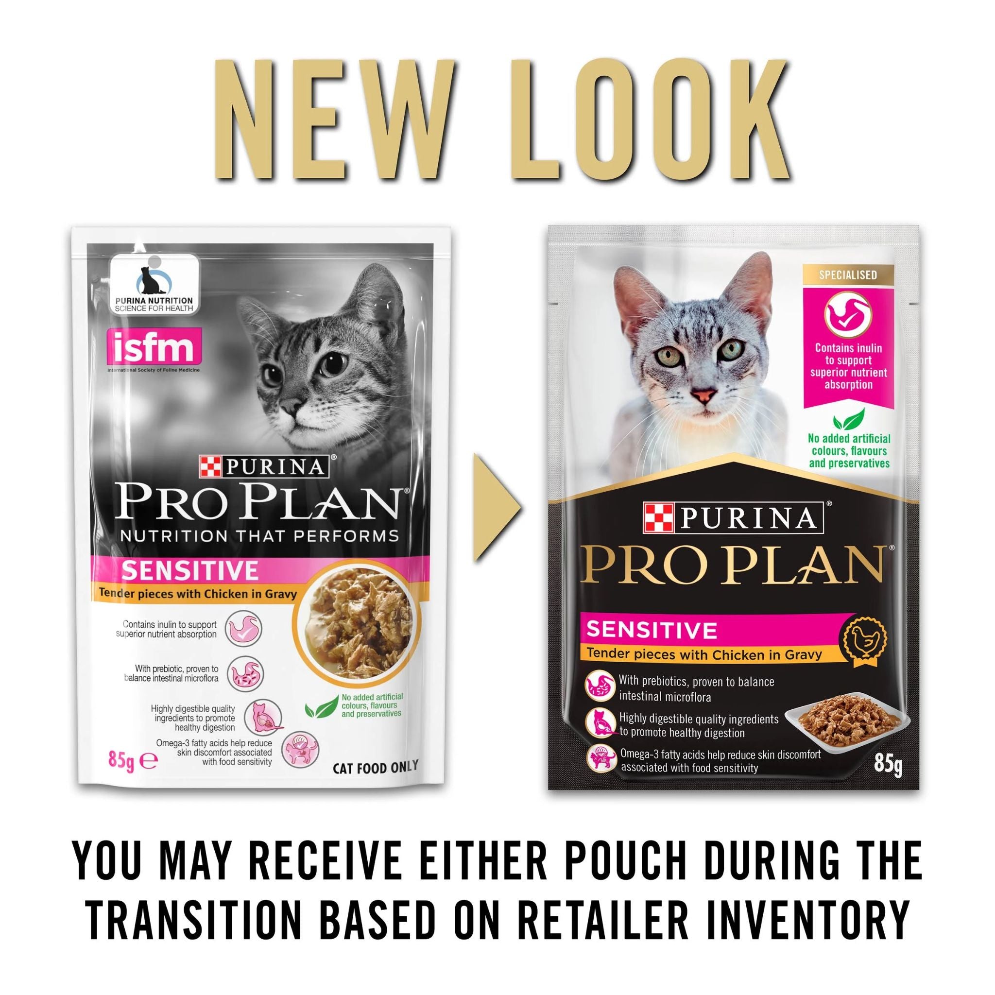 PRO PLAN Adult Sensitive Chicken in Gravy Wet Cat Food