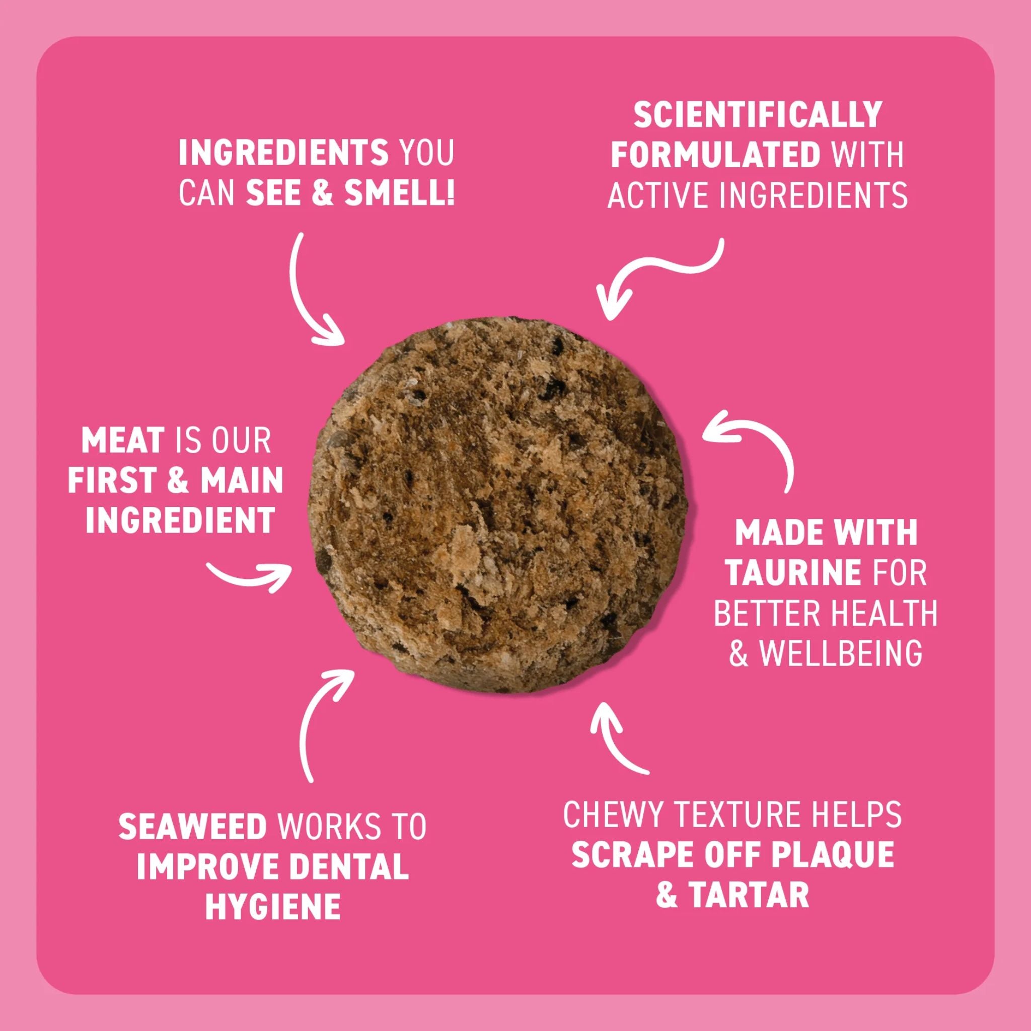 Bell and Bone Adult Cat Dental Bites - Tuna with Spirulina