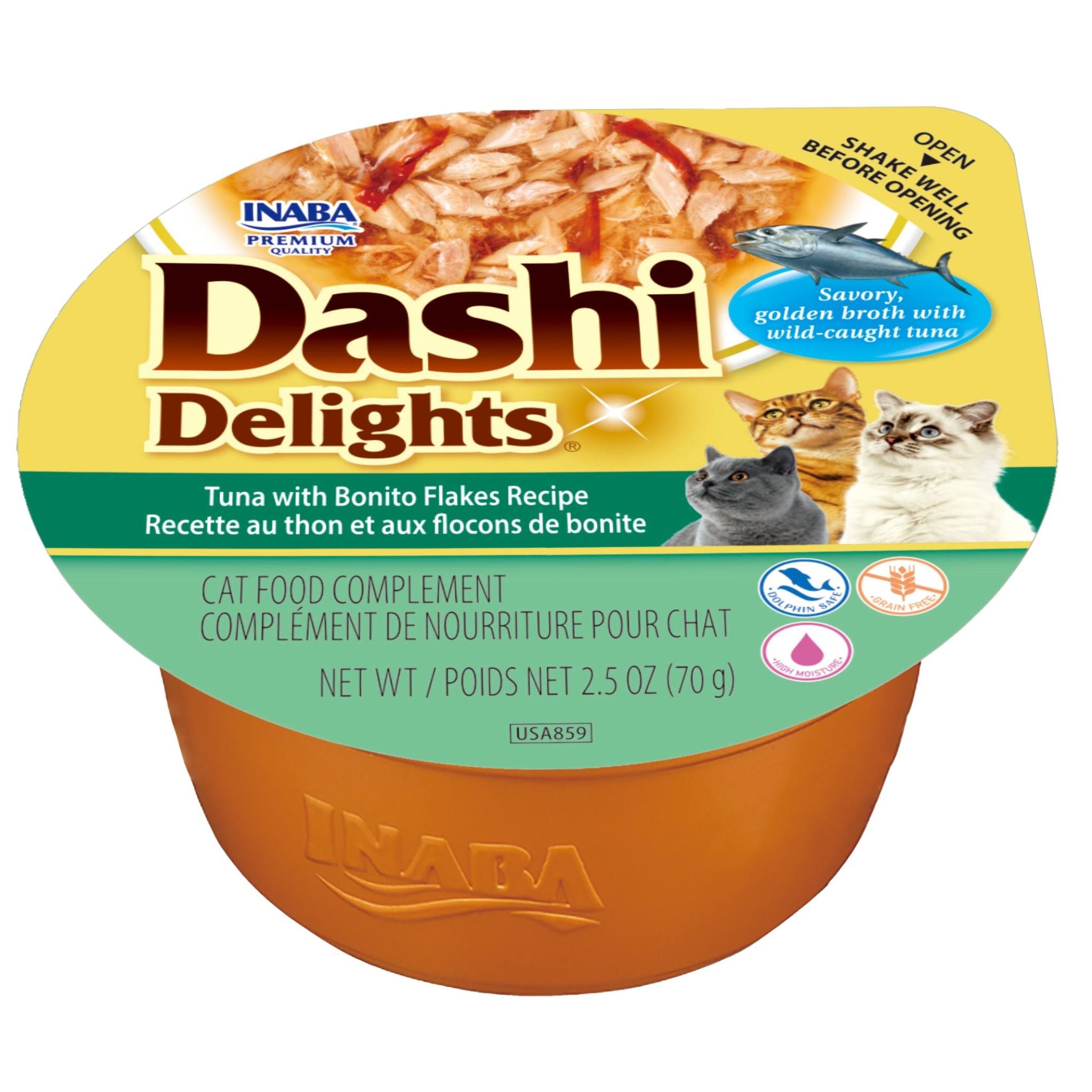 Inaba Cat Treat Dashi Delights Cup Tuna Bonito Flakes
