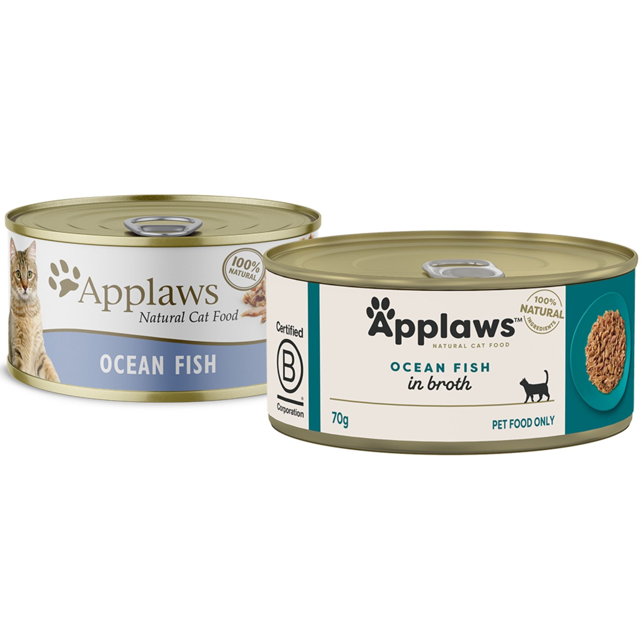 Applaws Natural Wet Cat Food Tin Ocean Fish