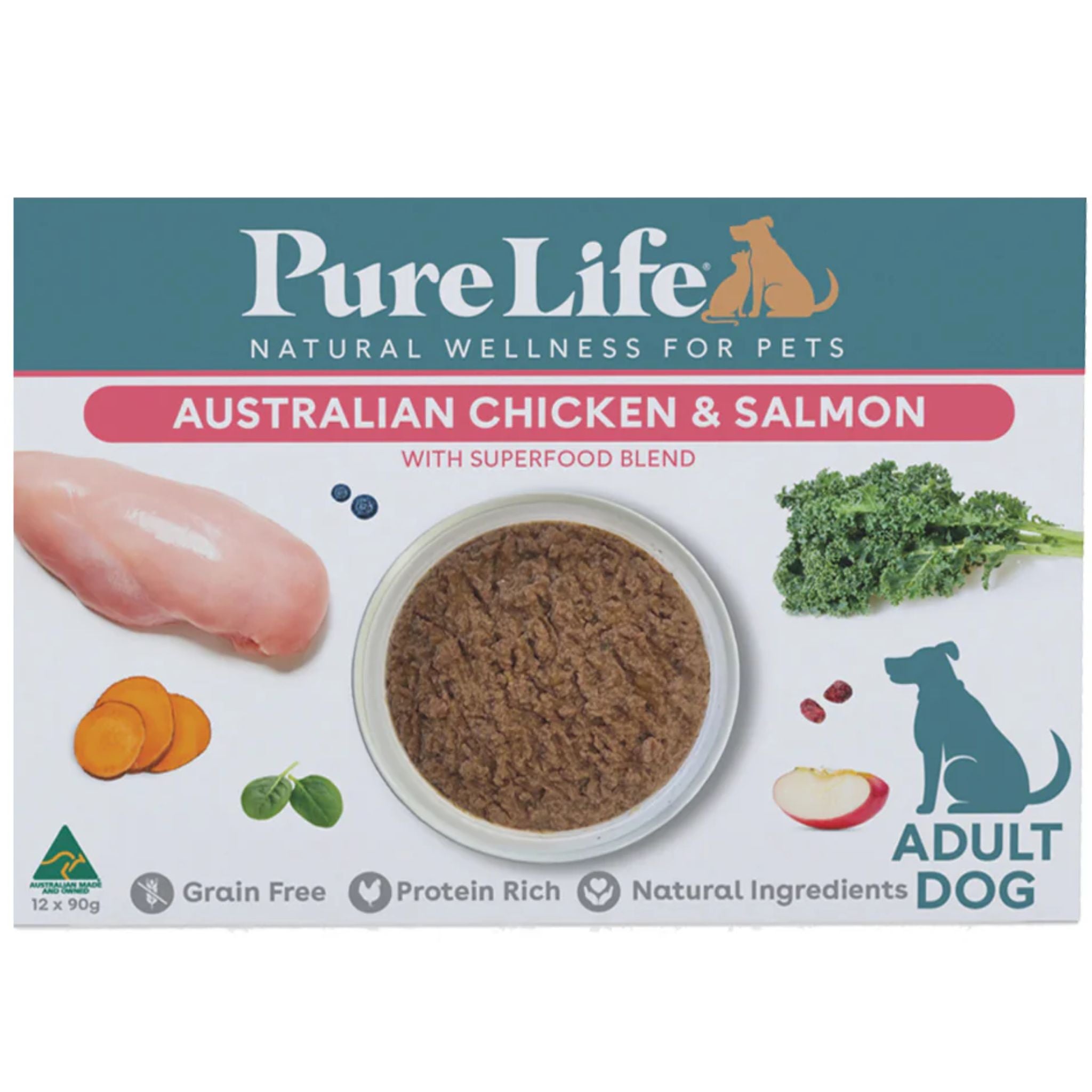 Pure Life Wet Dog Food Australia Chicken & Salmon Pate