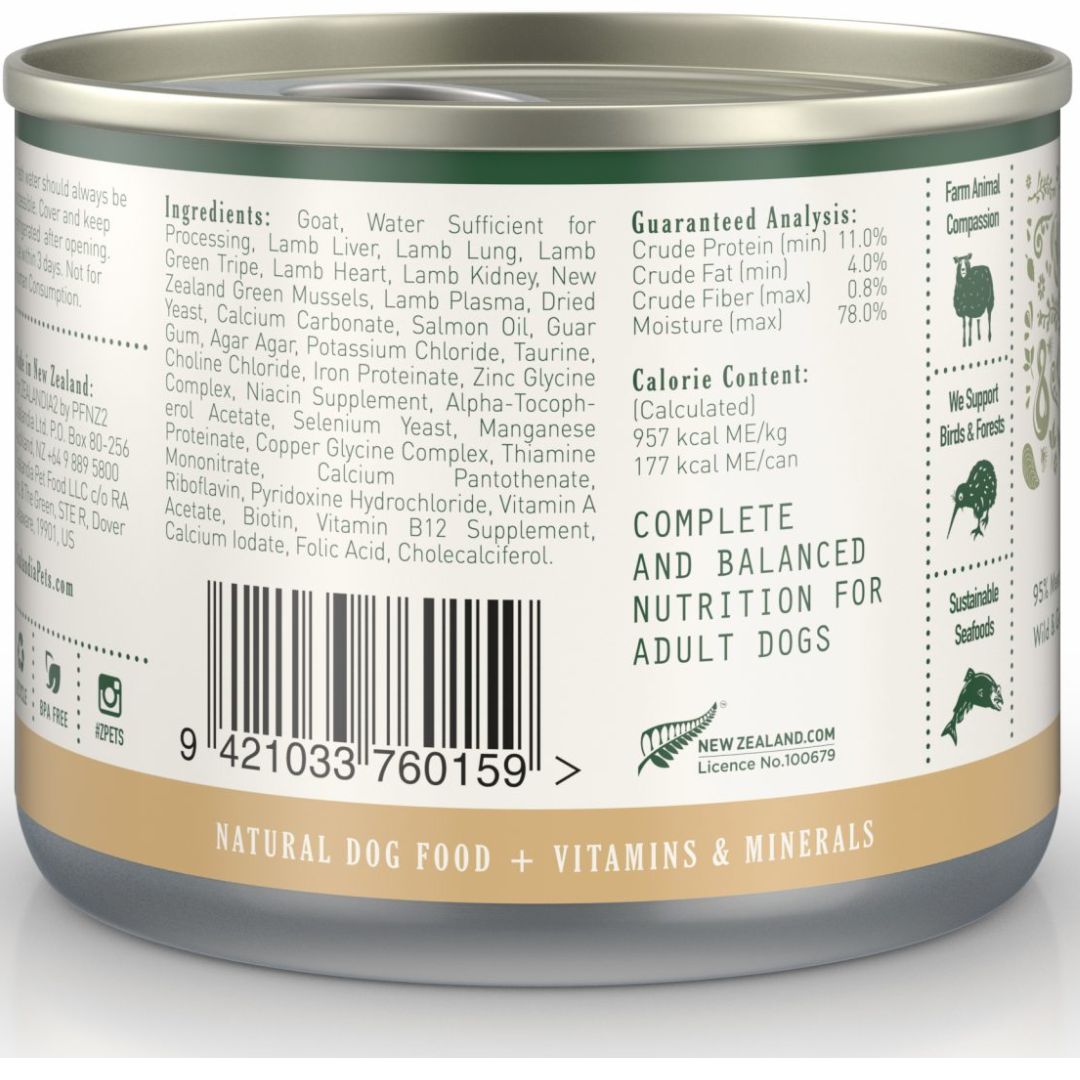 ZEALANDIA Premium Wet Dog Food Goat Pate 02