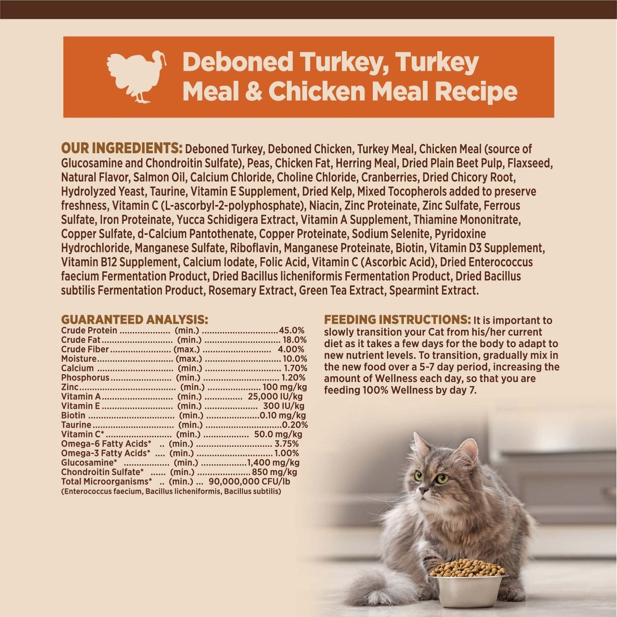 Wellness Core Dry Cat Food Grain Free Original: Chicken & Turkey