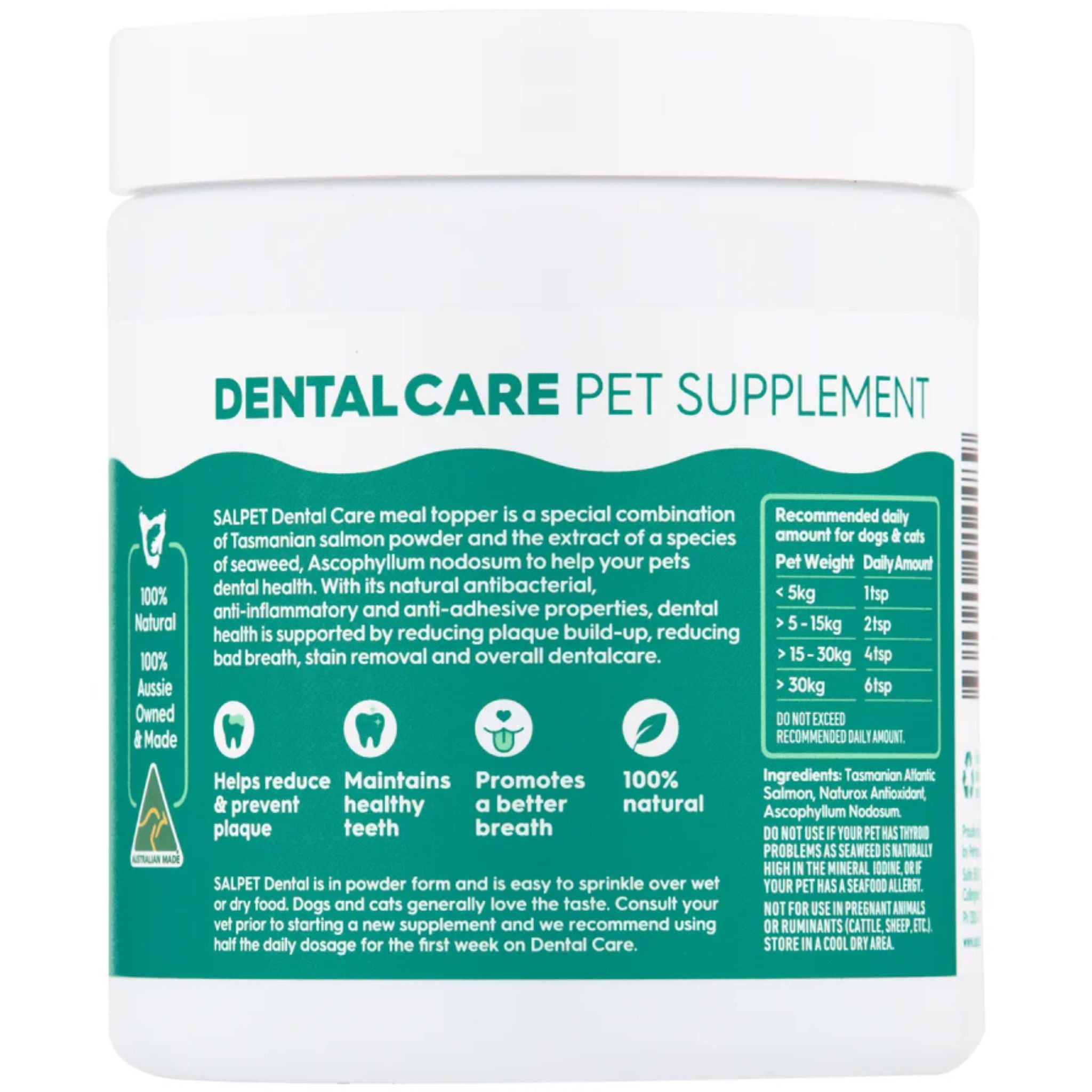 SalPet Dental Care Salmon Powder Supplement