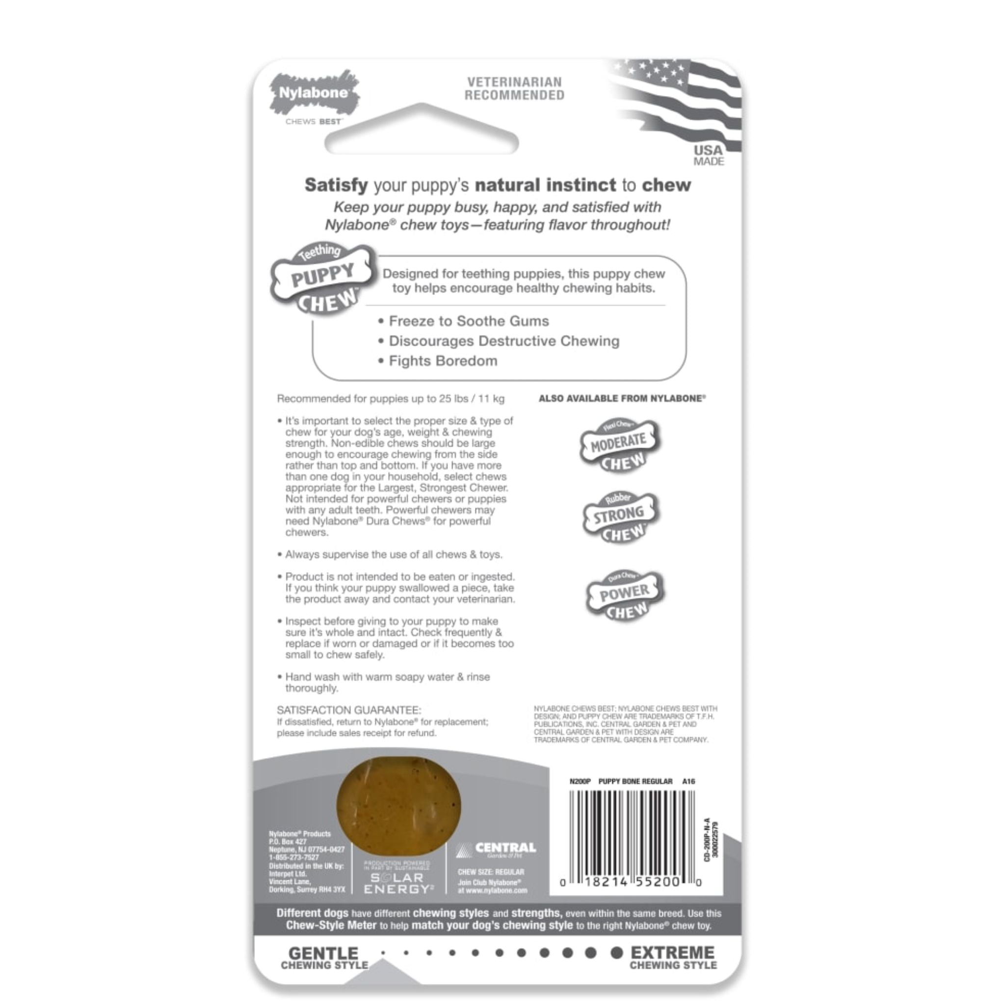 Nylabone Puppies Teething Chew Classic Bone