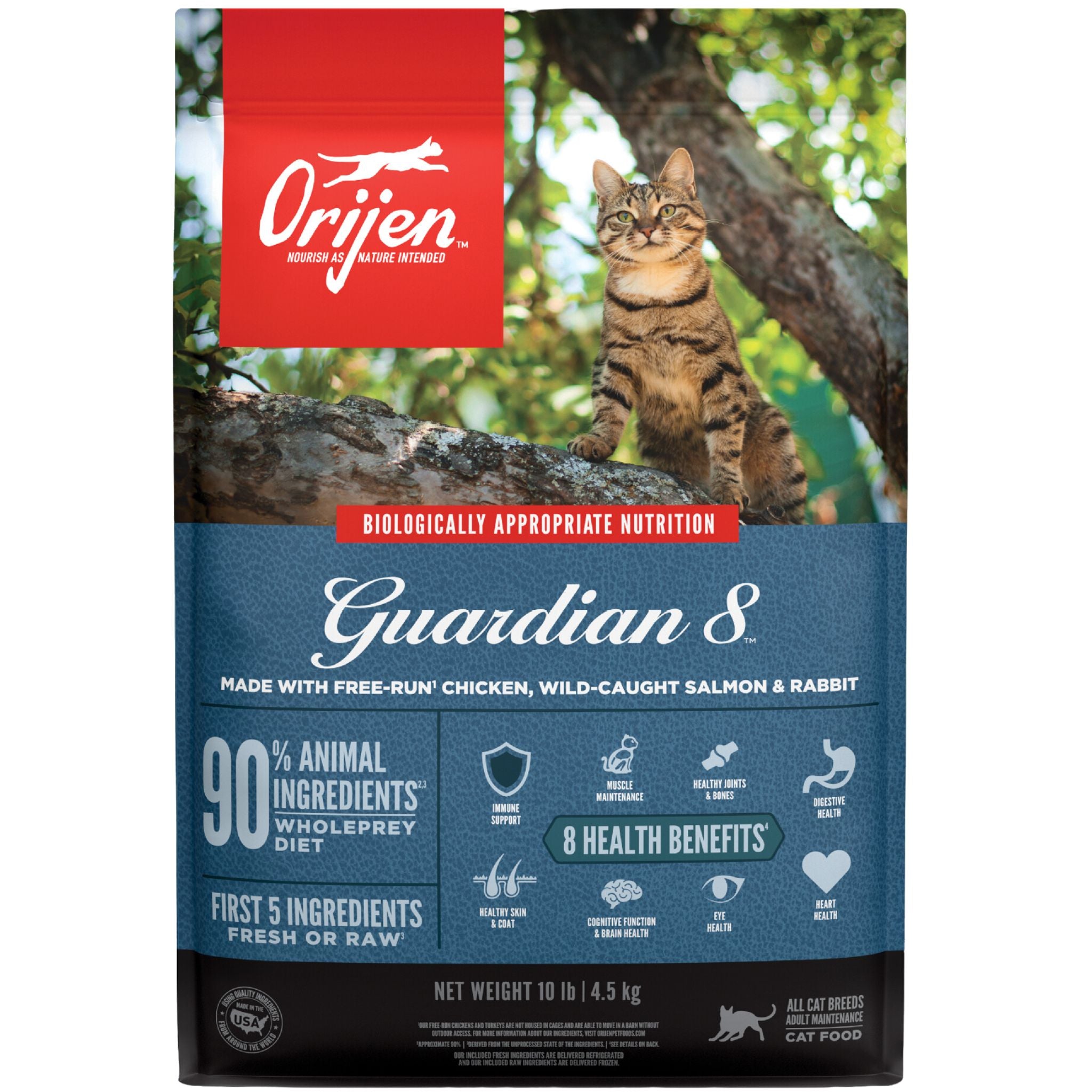 ORIJEN Biologically Appropriate Dry Cat Food Guardian 8