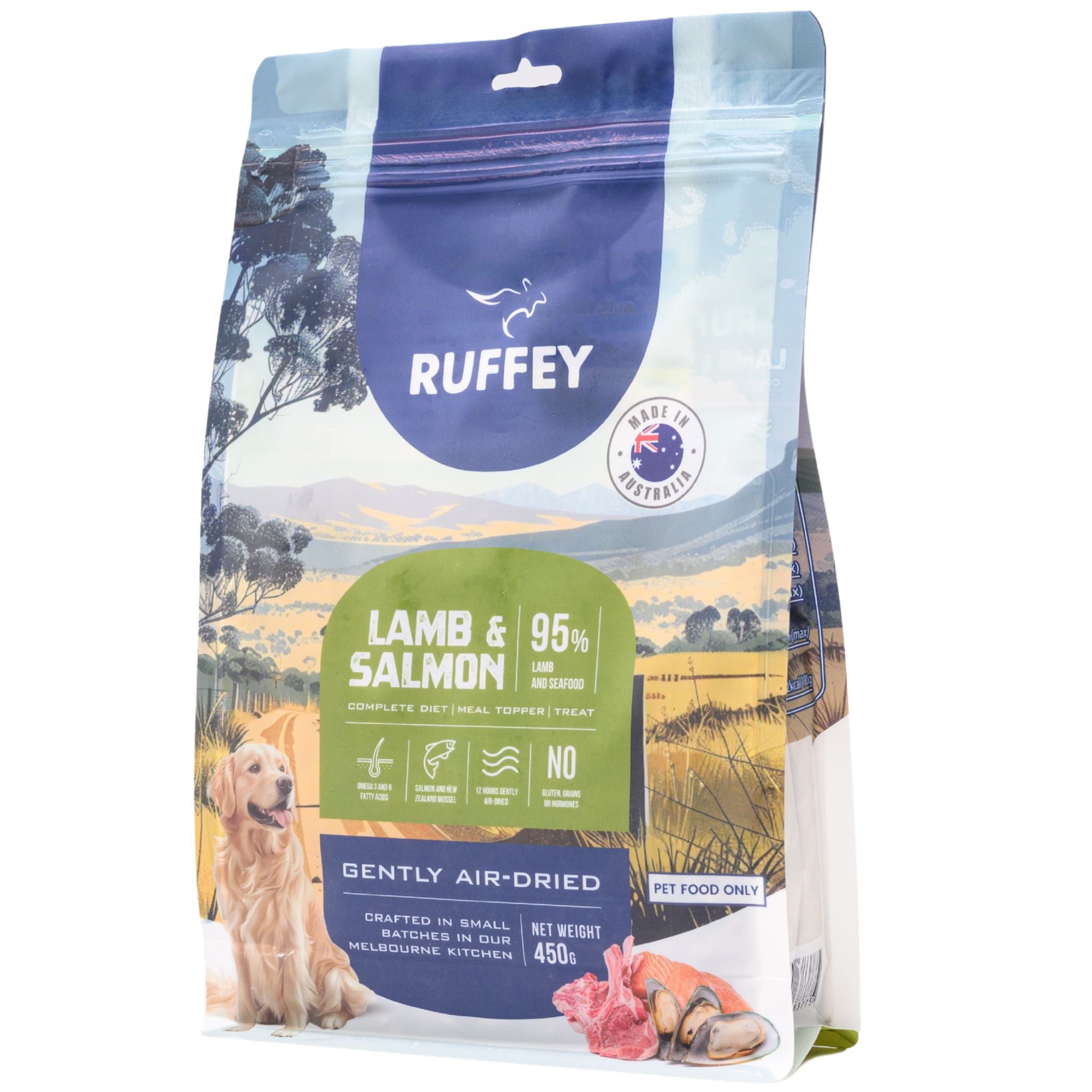 Ruffey Air Dried Dog Food Lamb & Salmon