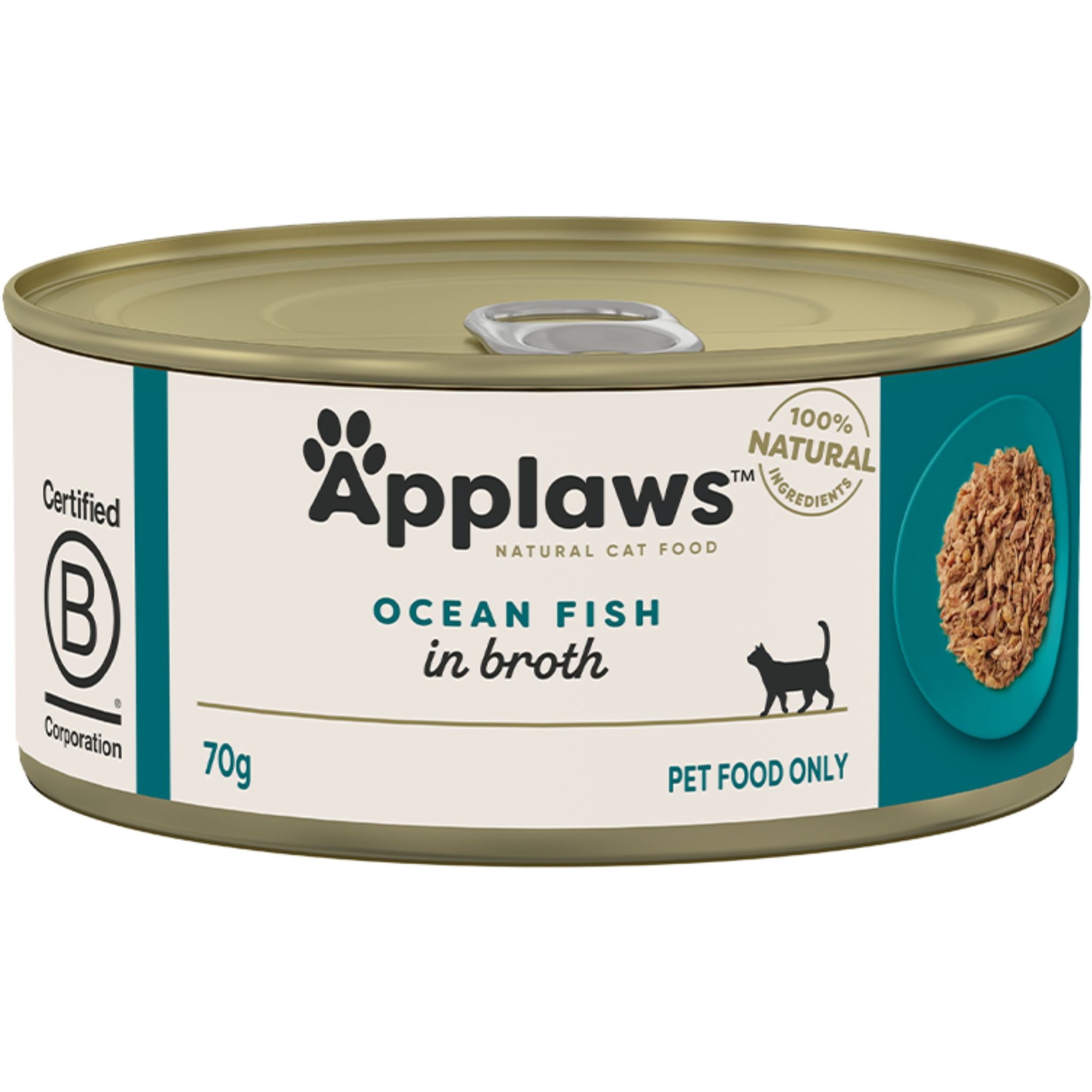 Applaws Natural Wet Cat Food Tin Ocean Fish