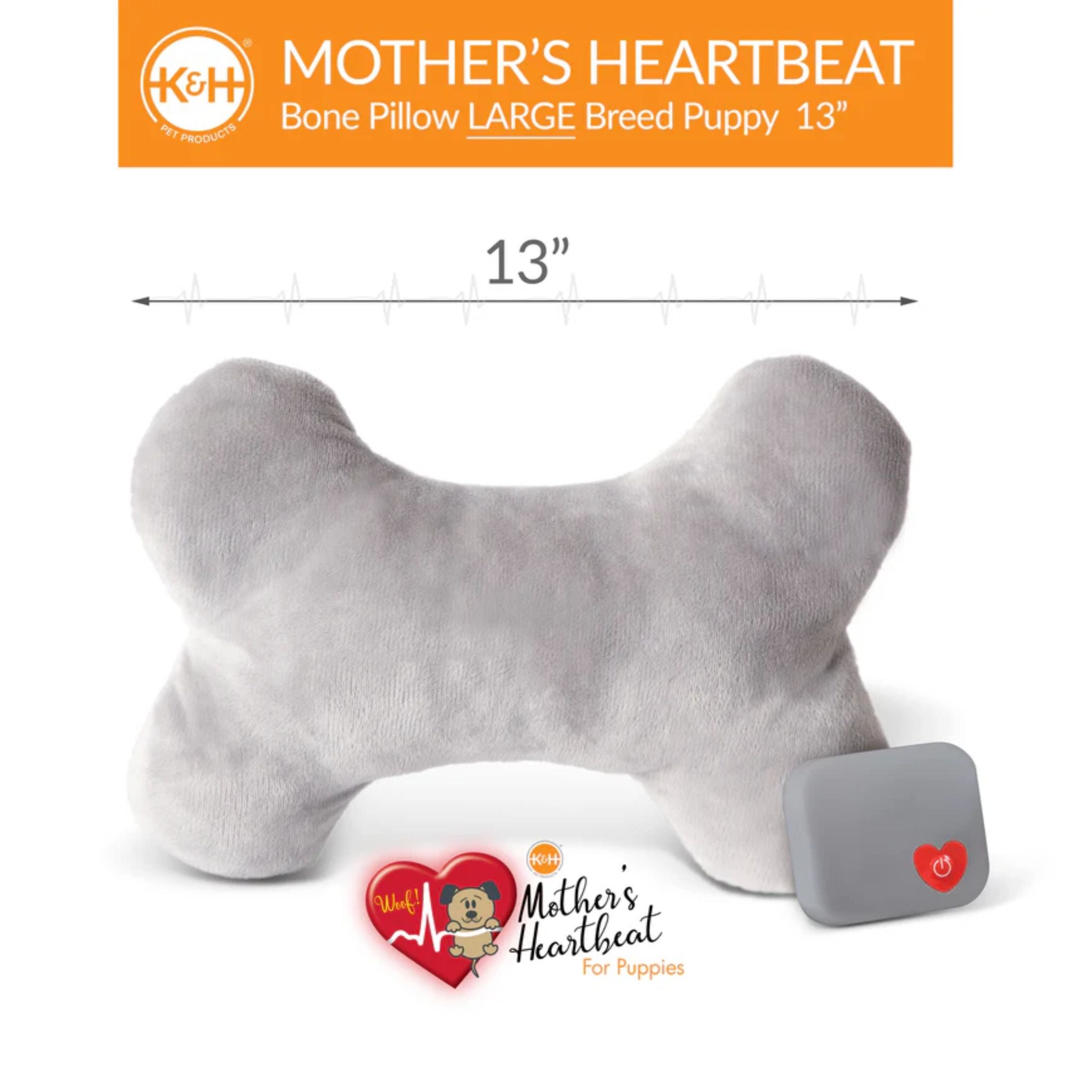 K&H Mother’s Heartbeat Puppy Bone Pillow