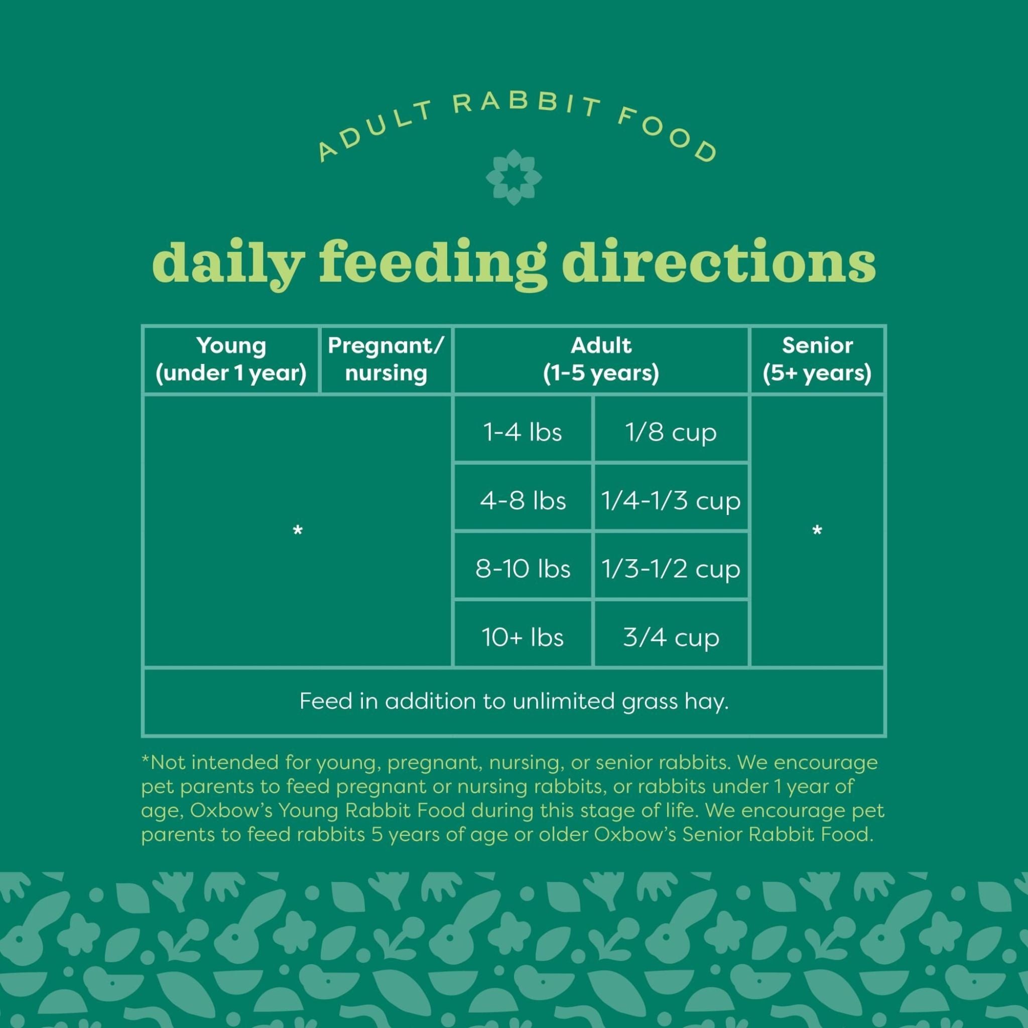 Oxbow Garden Select Adult Rabbit Food