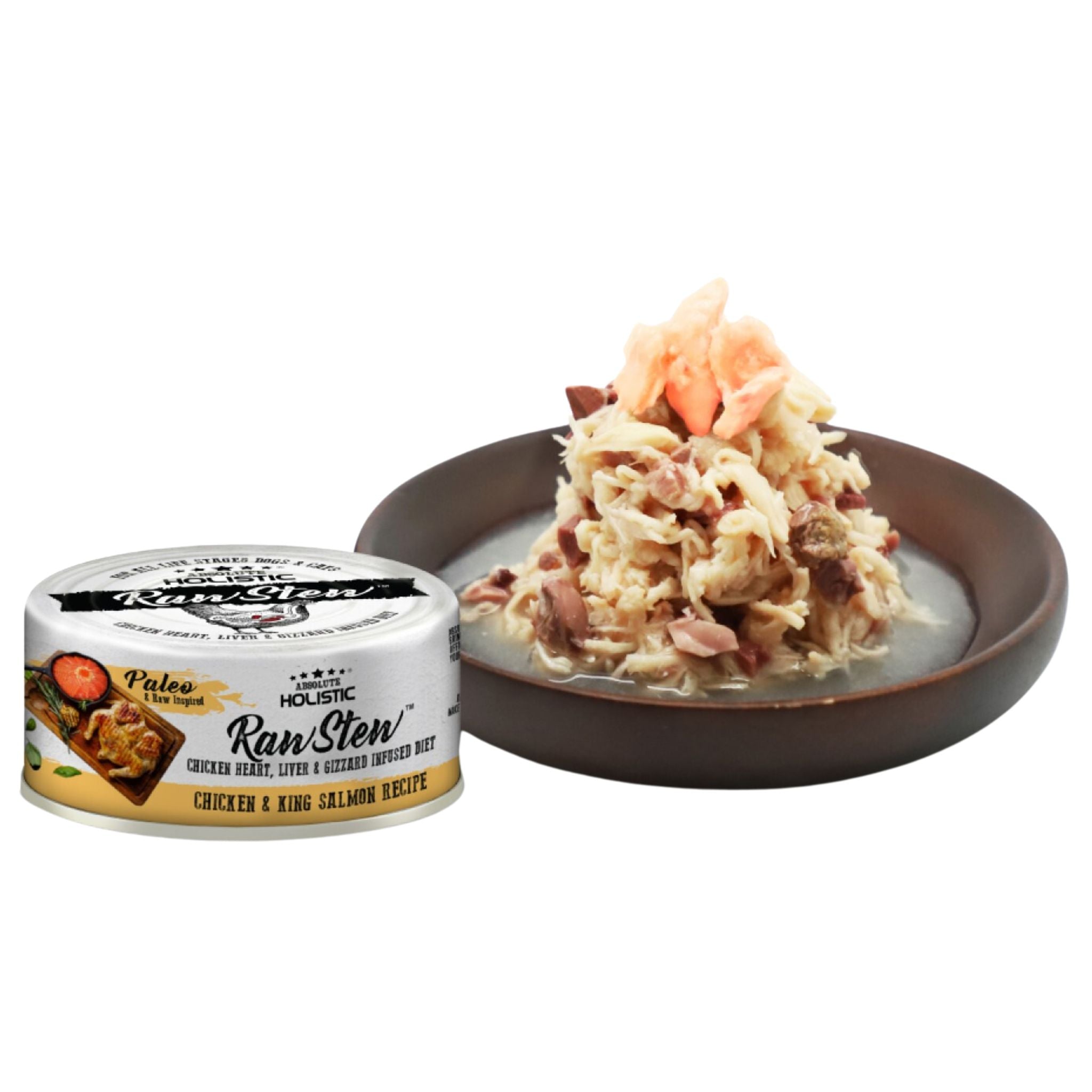 Absolute Holistic Raw Stew Cat & Dog Food Chicken & Salmon