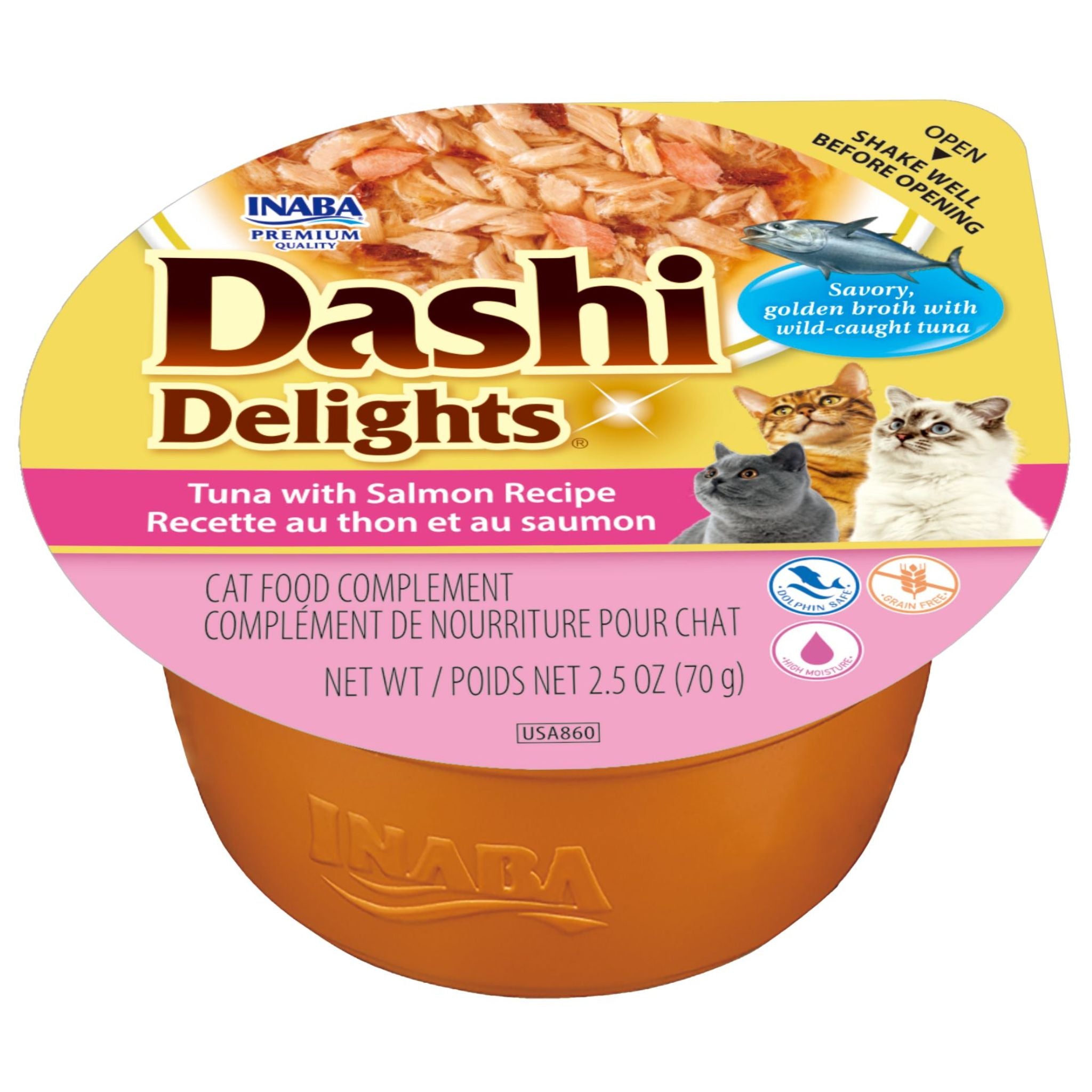 Inaba Cat Treat Dashi Delights Cup Tuna with Salmon