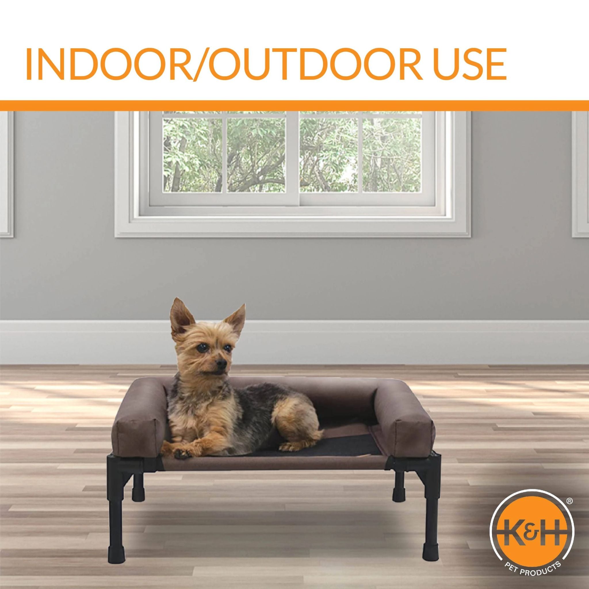 K&H Original Bolster Pet Cot - Chocolate